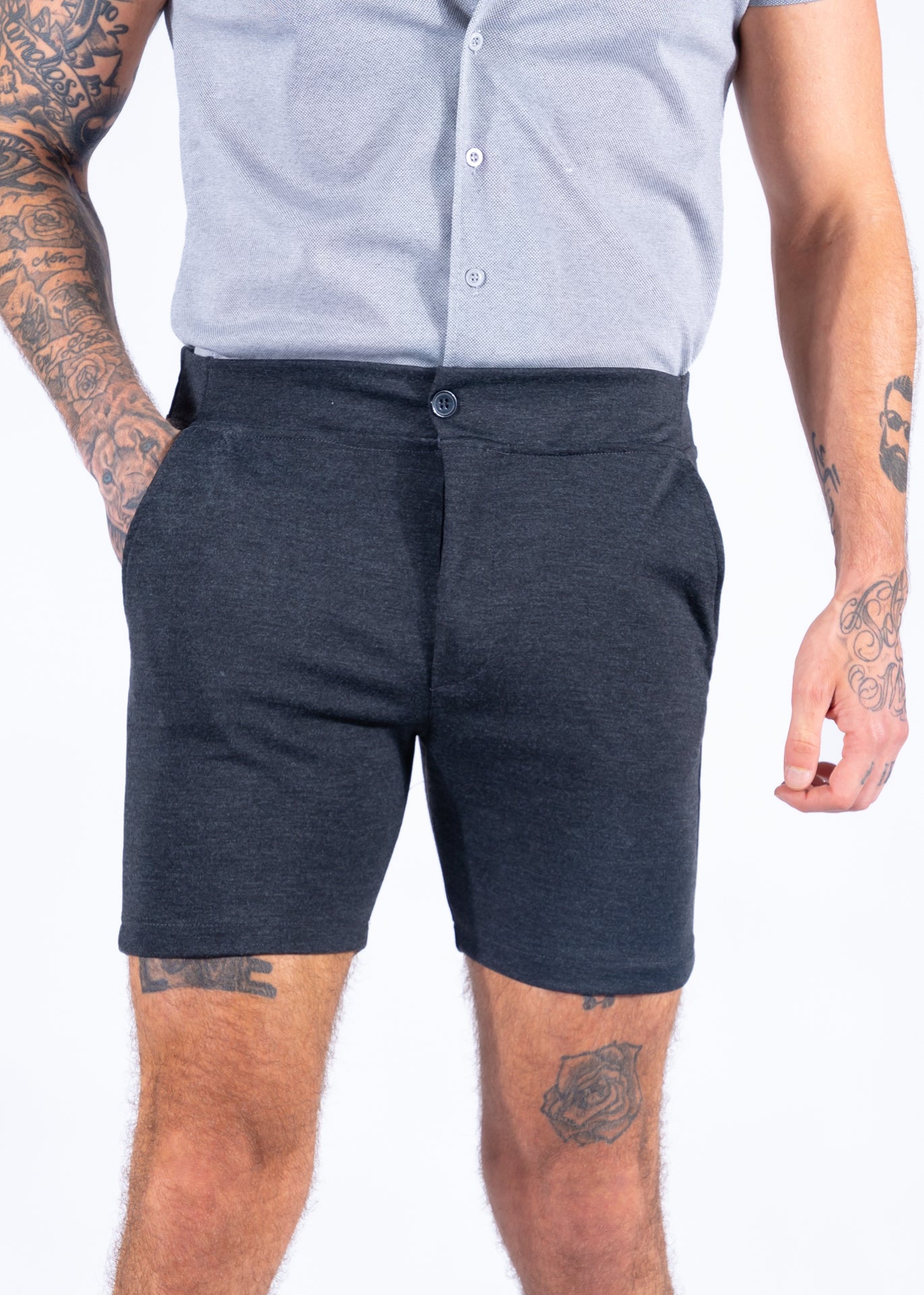 Short jogger super stretch grey