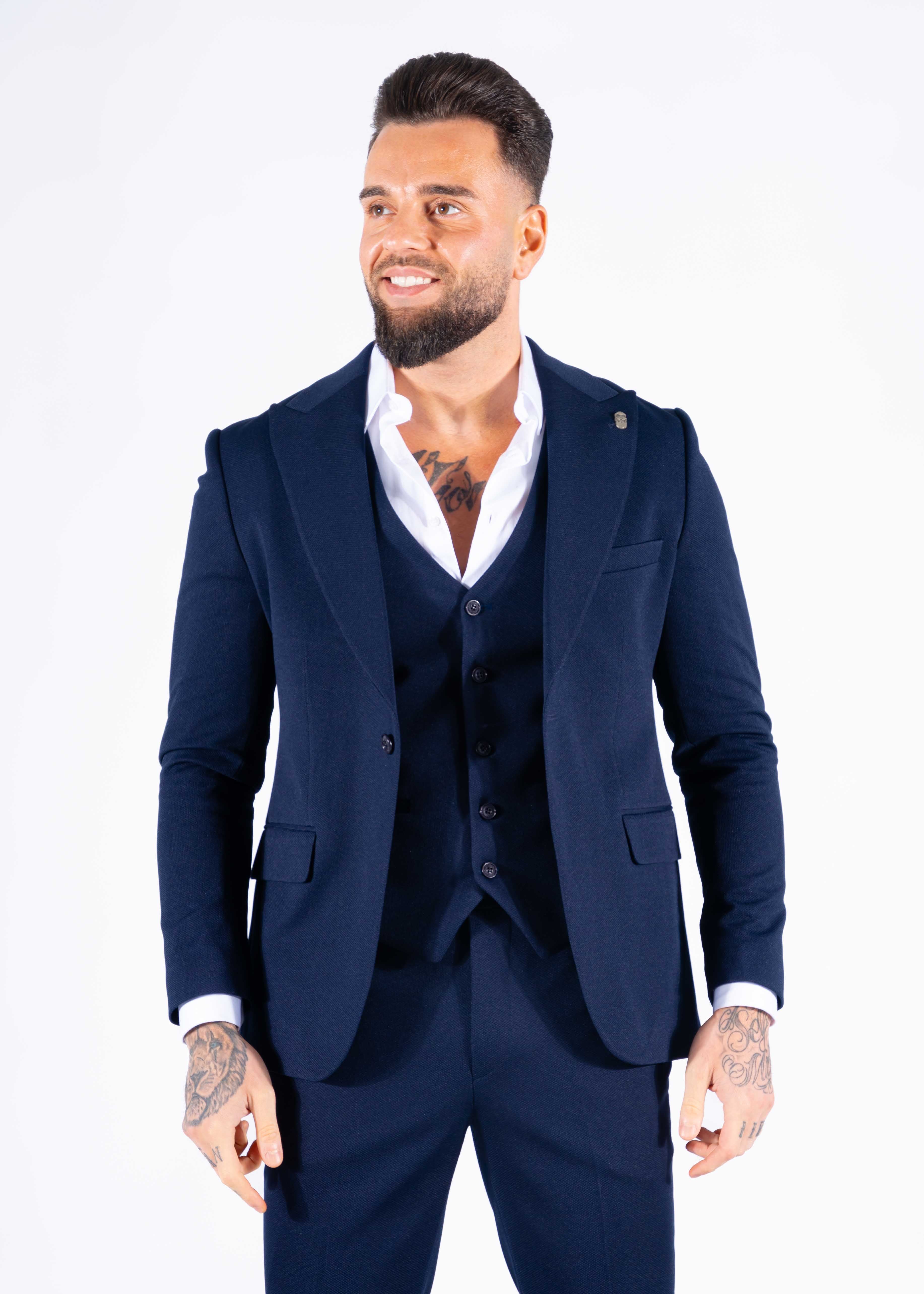 Suit three piece Havana navy