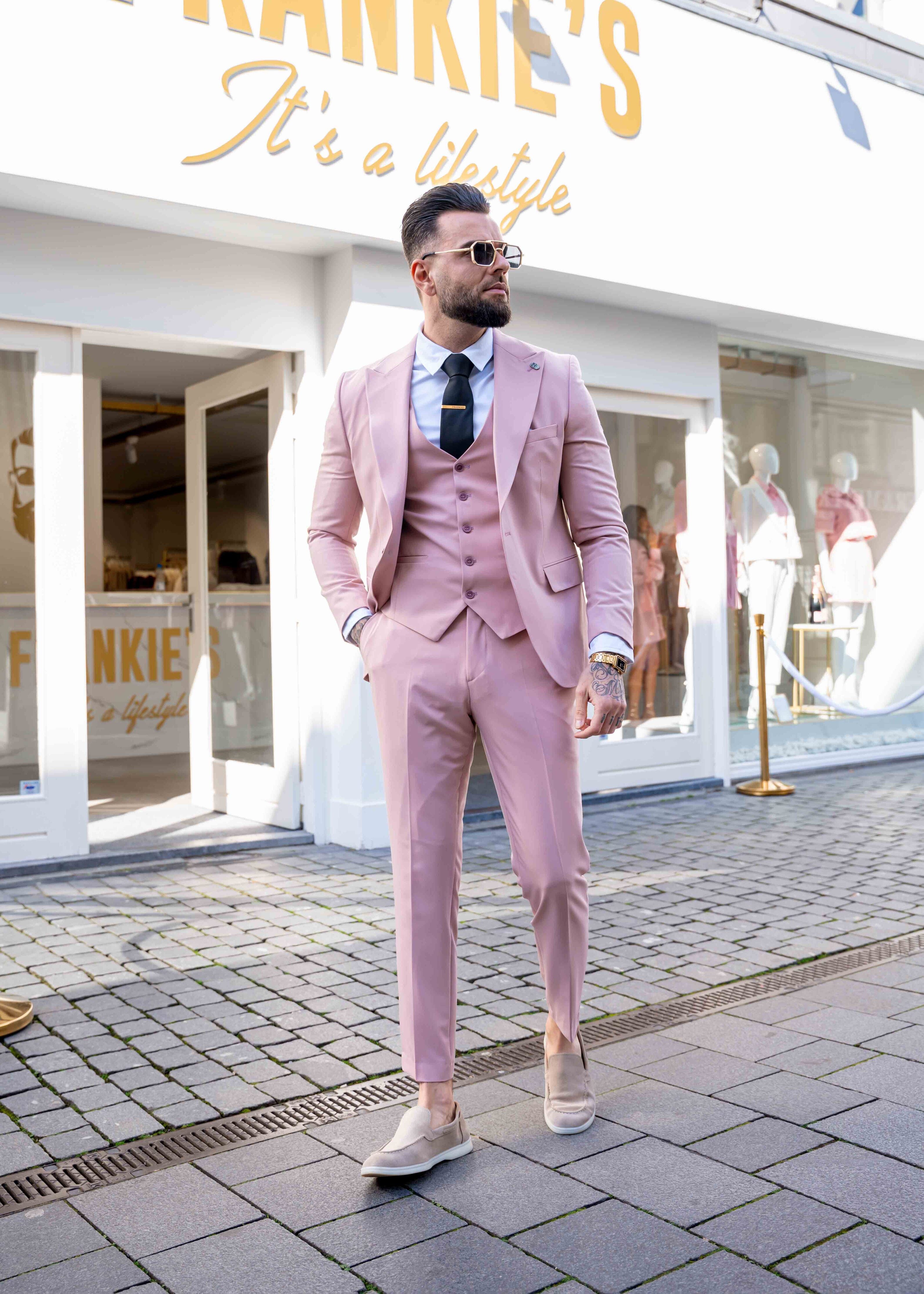 Suit three piece Cayenne old pink