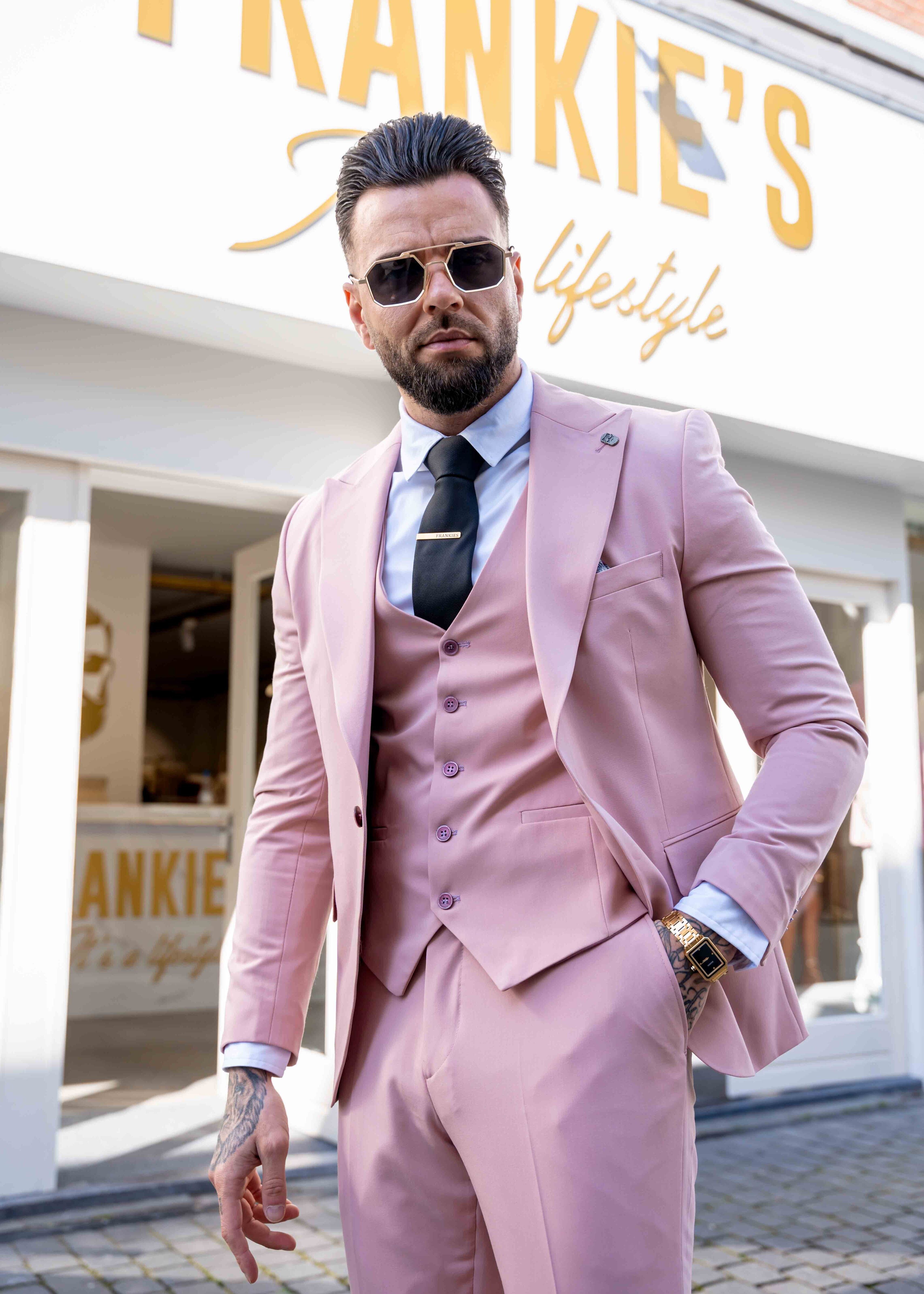 Suit three piece Cayenne old pink