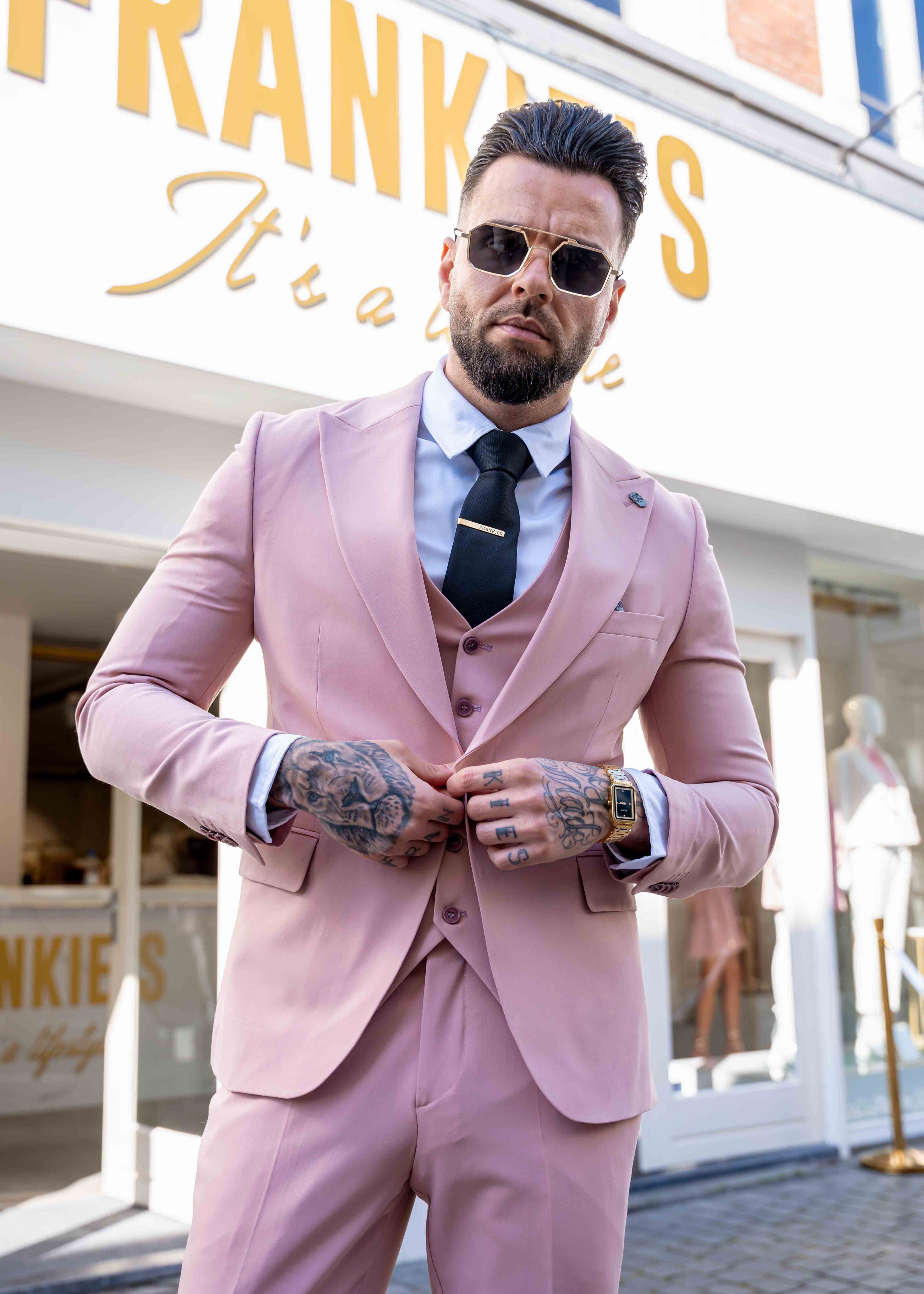 Suit three piece Cayenne old pink