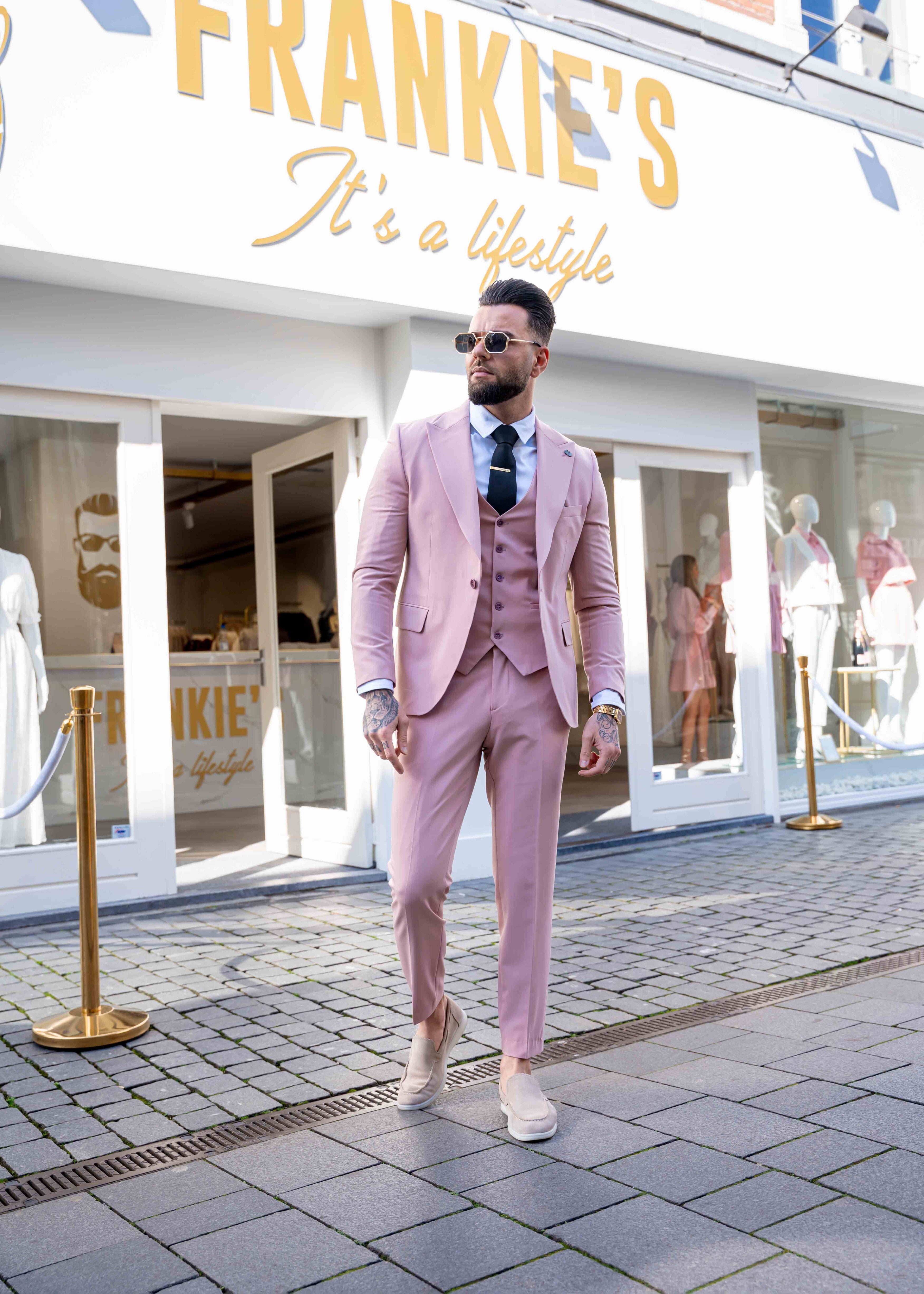 Suit three piece Cayenne old pink