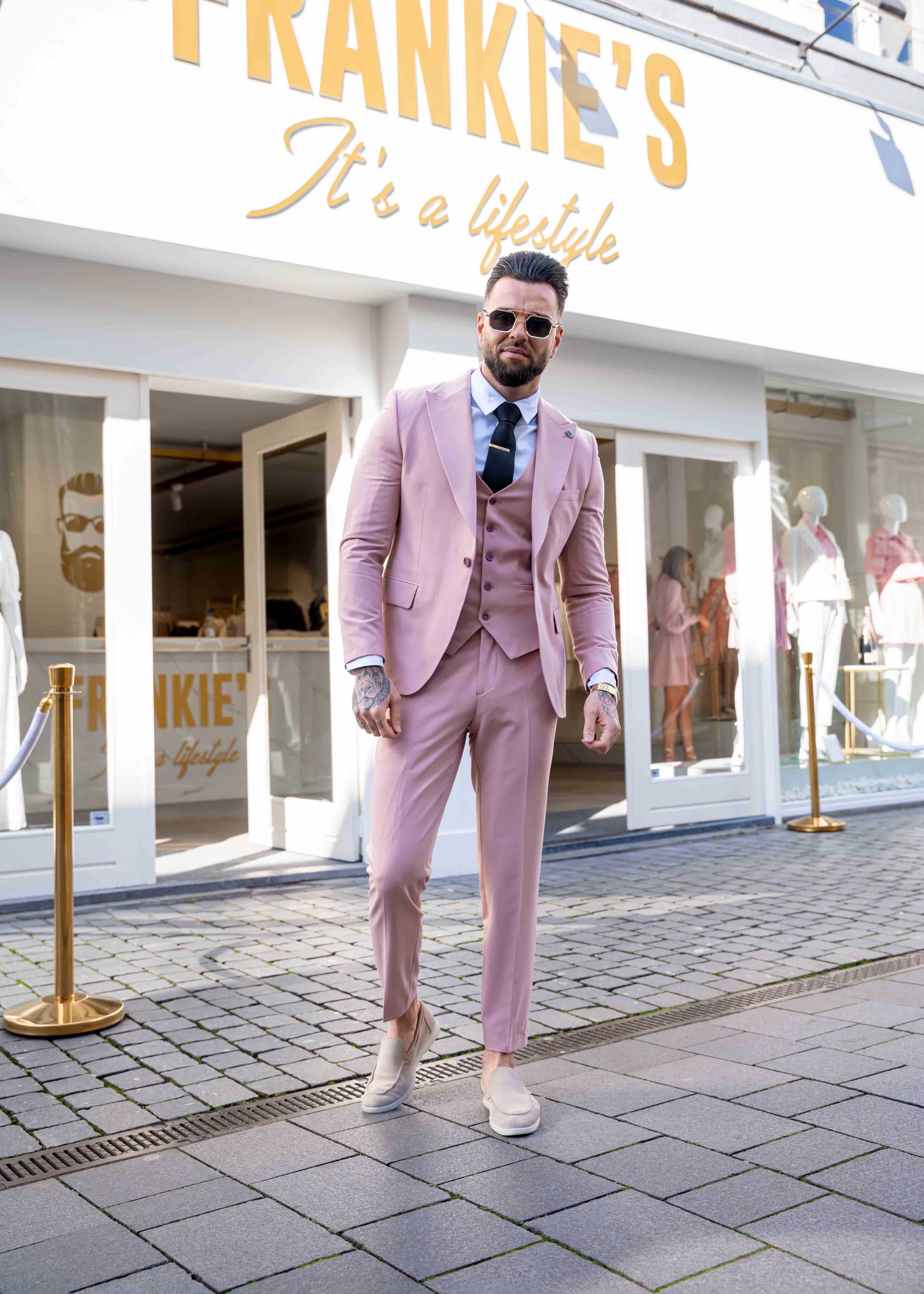 Suit three piece Cayenne old pink