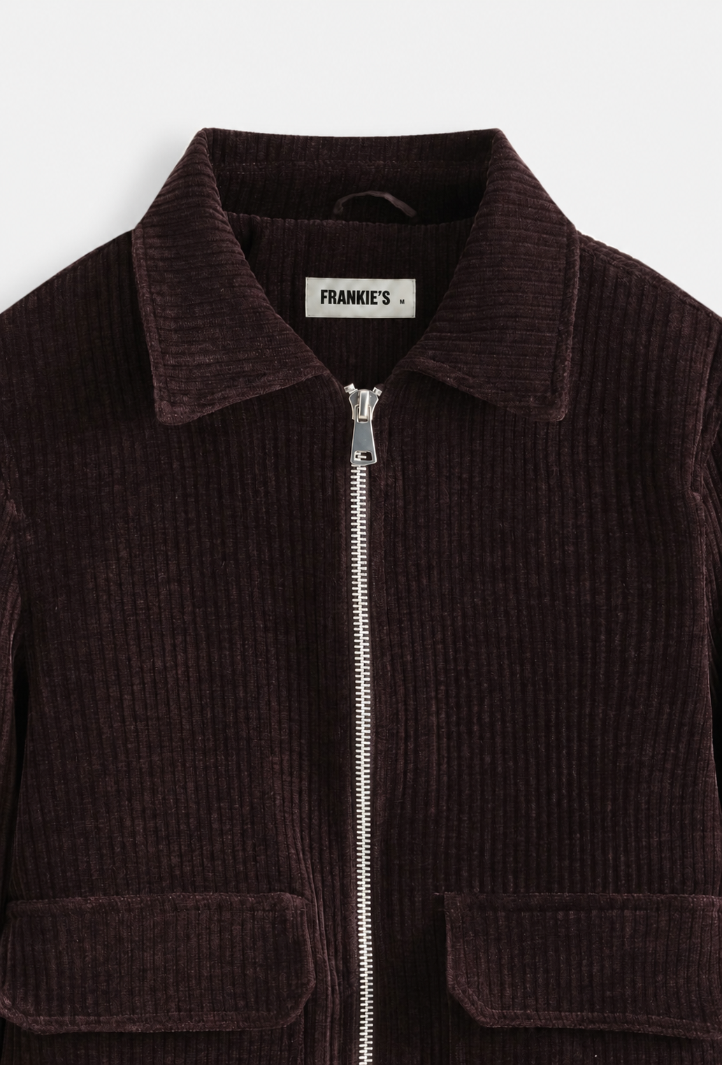 Velvet Ribbed Jacket Brown