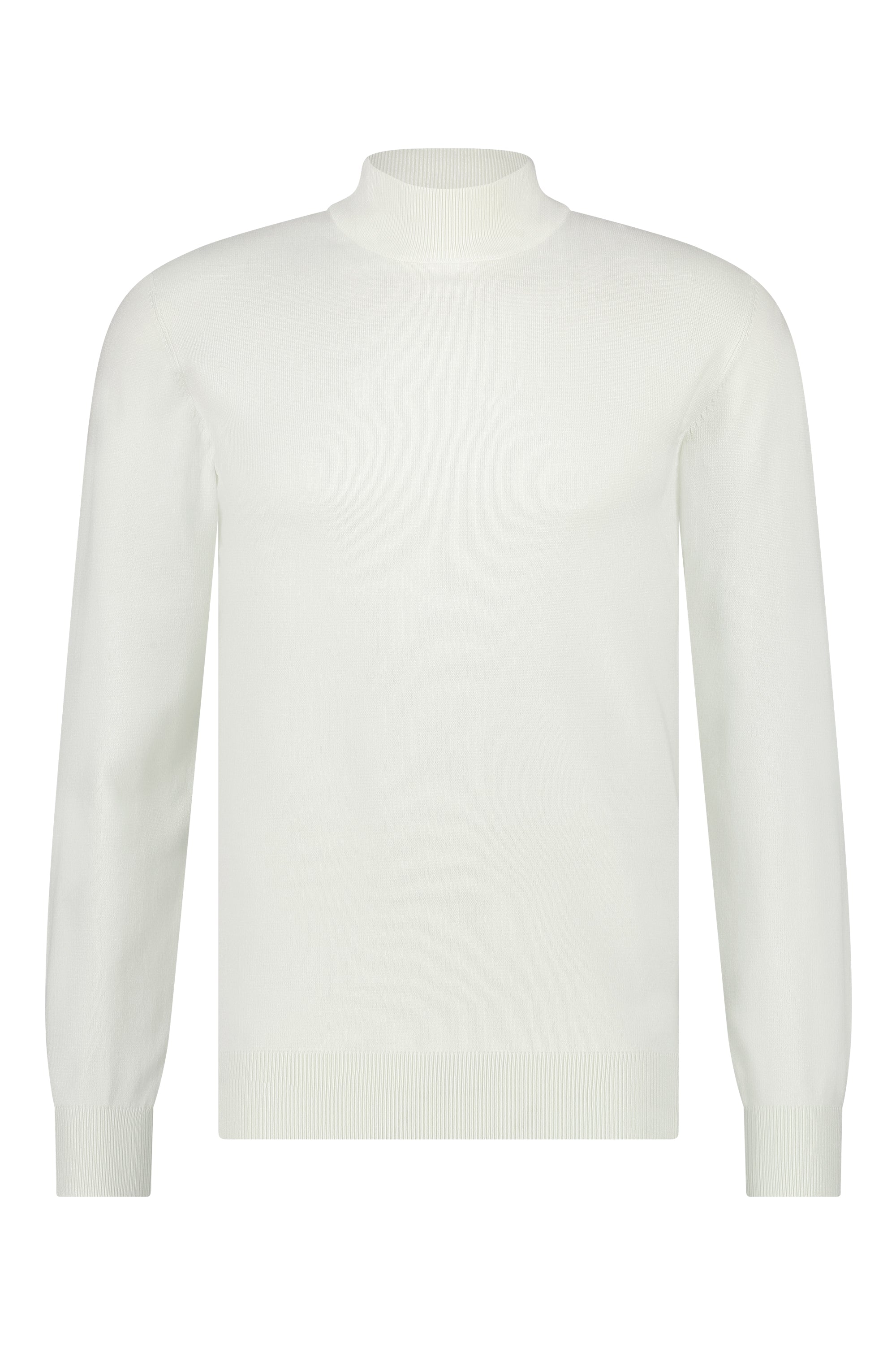 Turtleneck knitwear long sleeve white