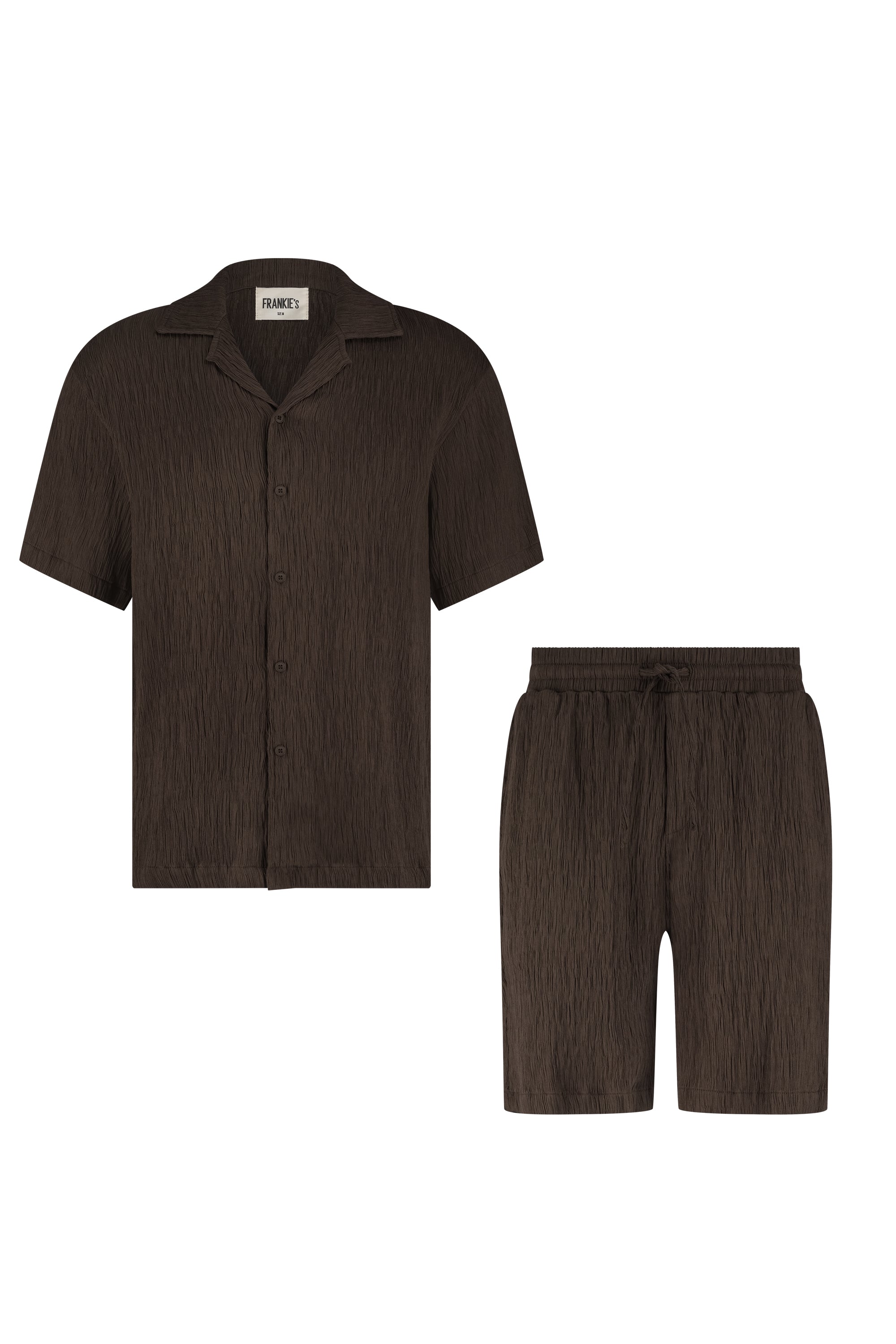 Summer set short & shirt brown