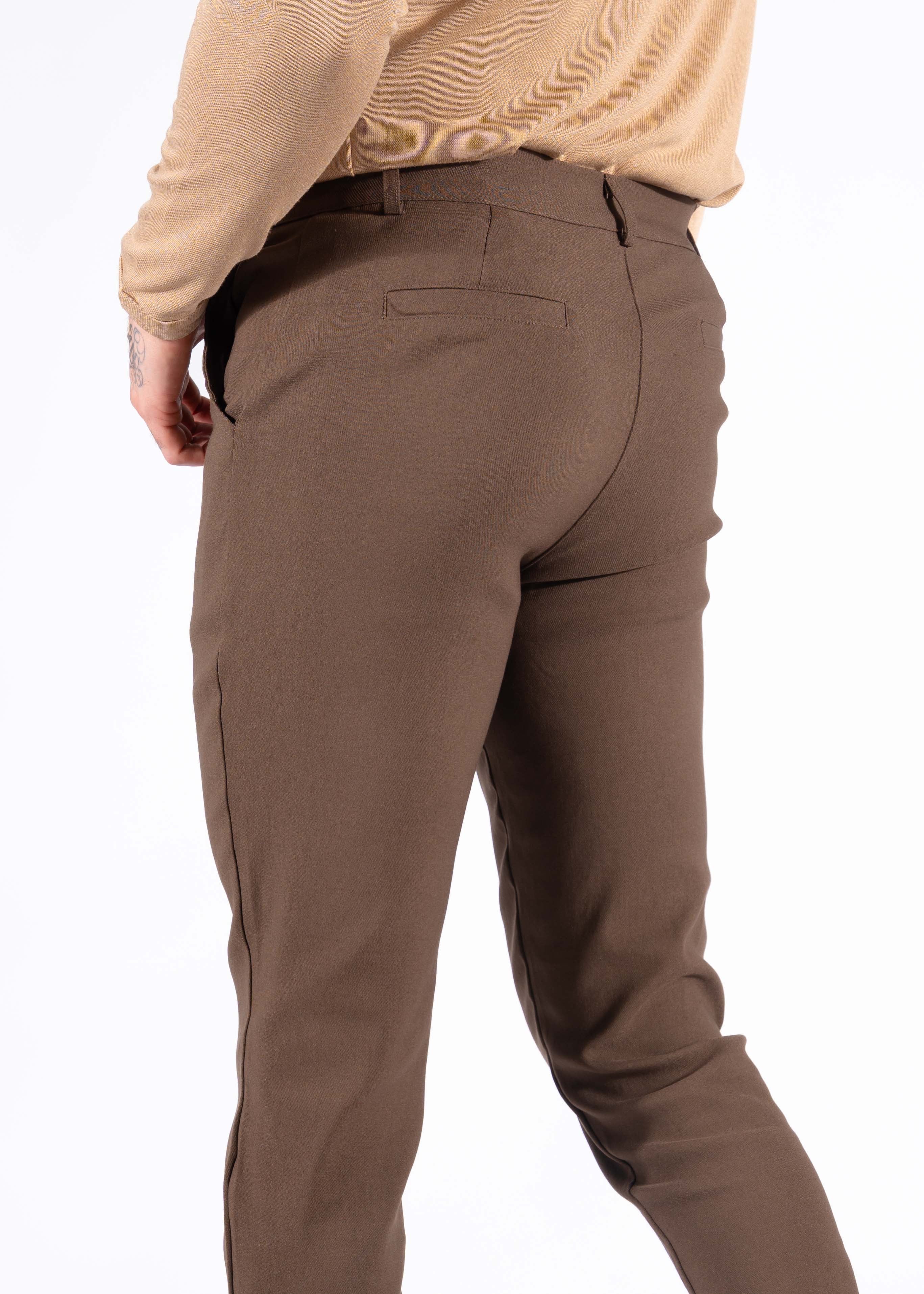 Super stretch pantalon brown