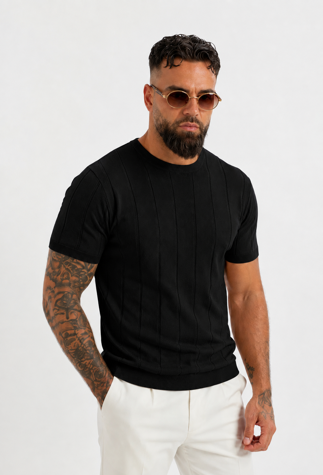 Classic Knitwear T-shirt Black