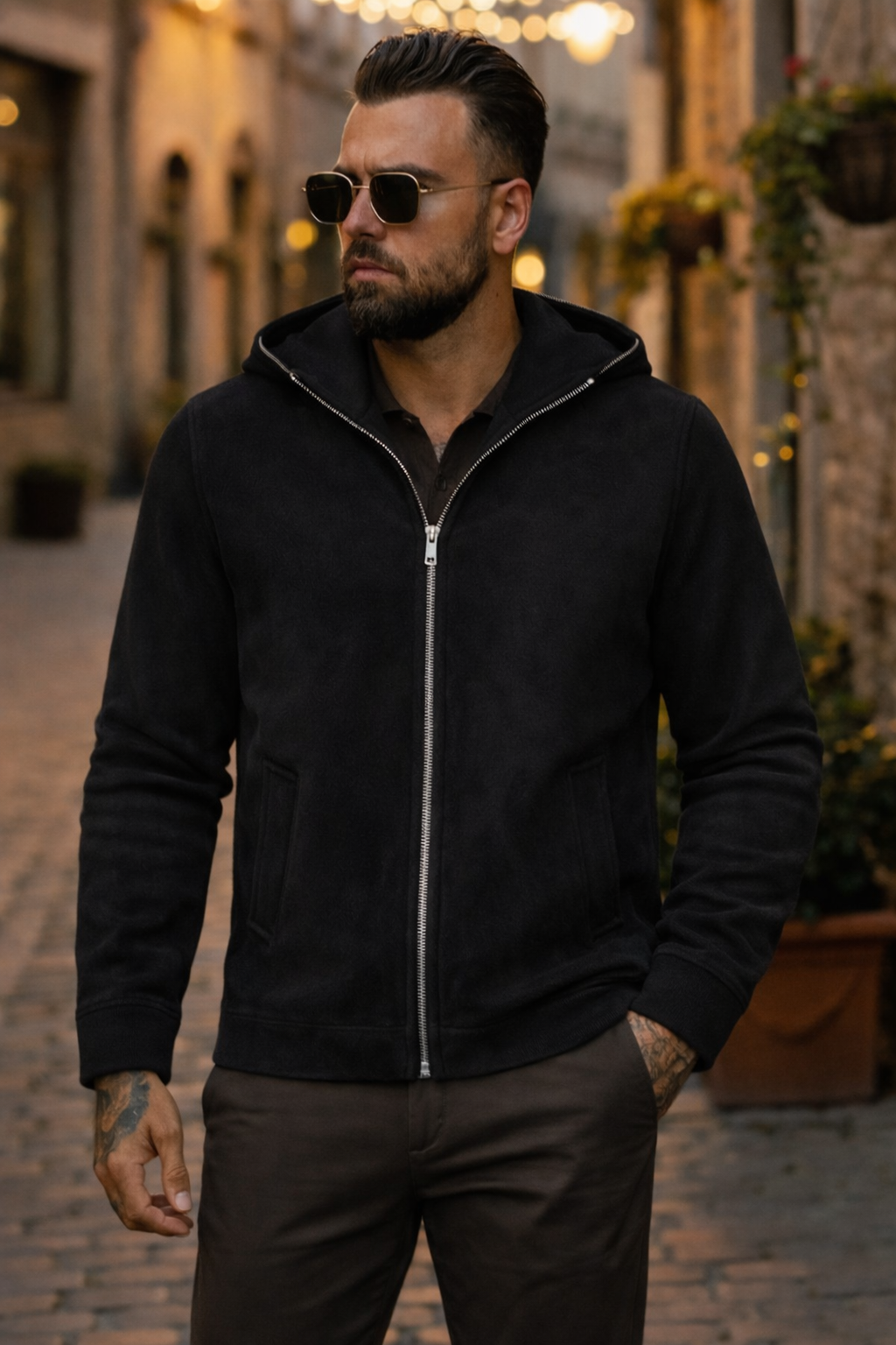 Zip Hoodie Black - Frankie's