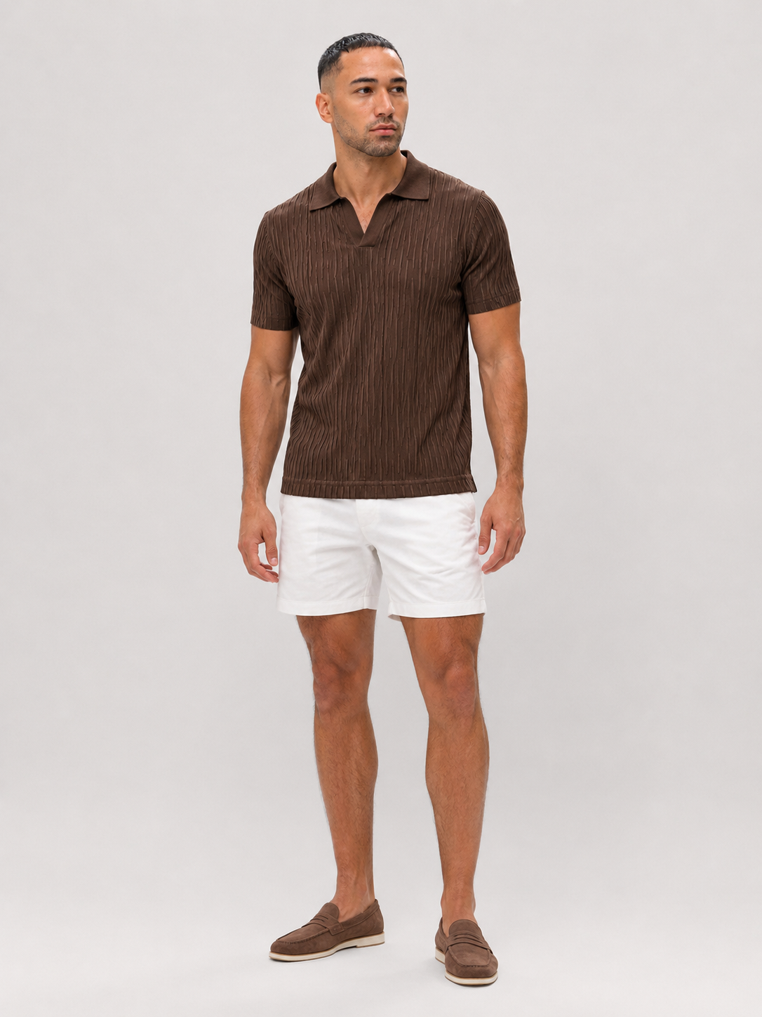 Polo short sleeve brown - Frankie's