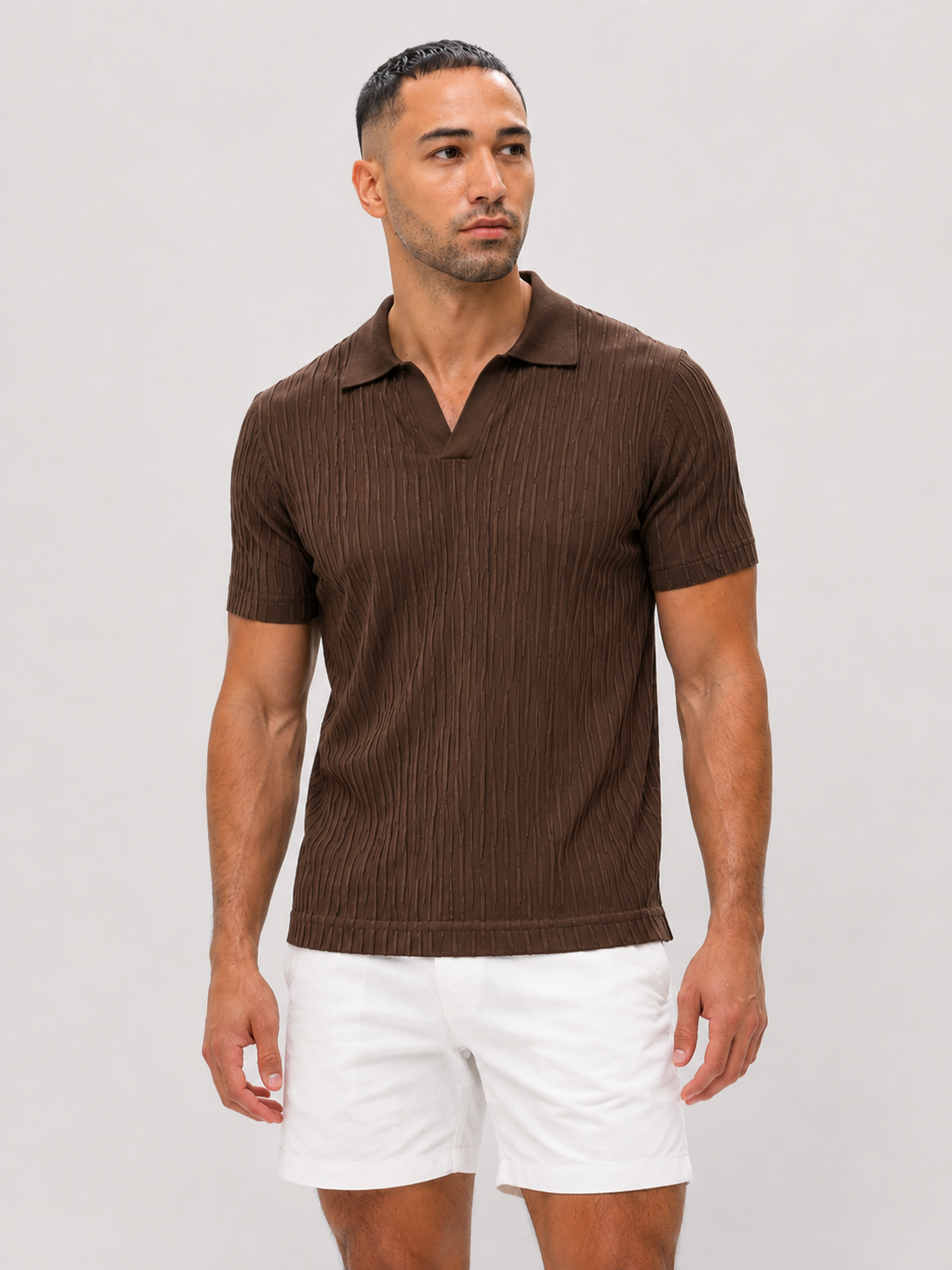Polo short sleeve brown - Frankie's