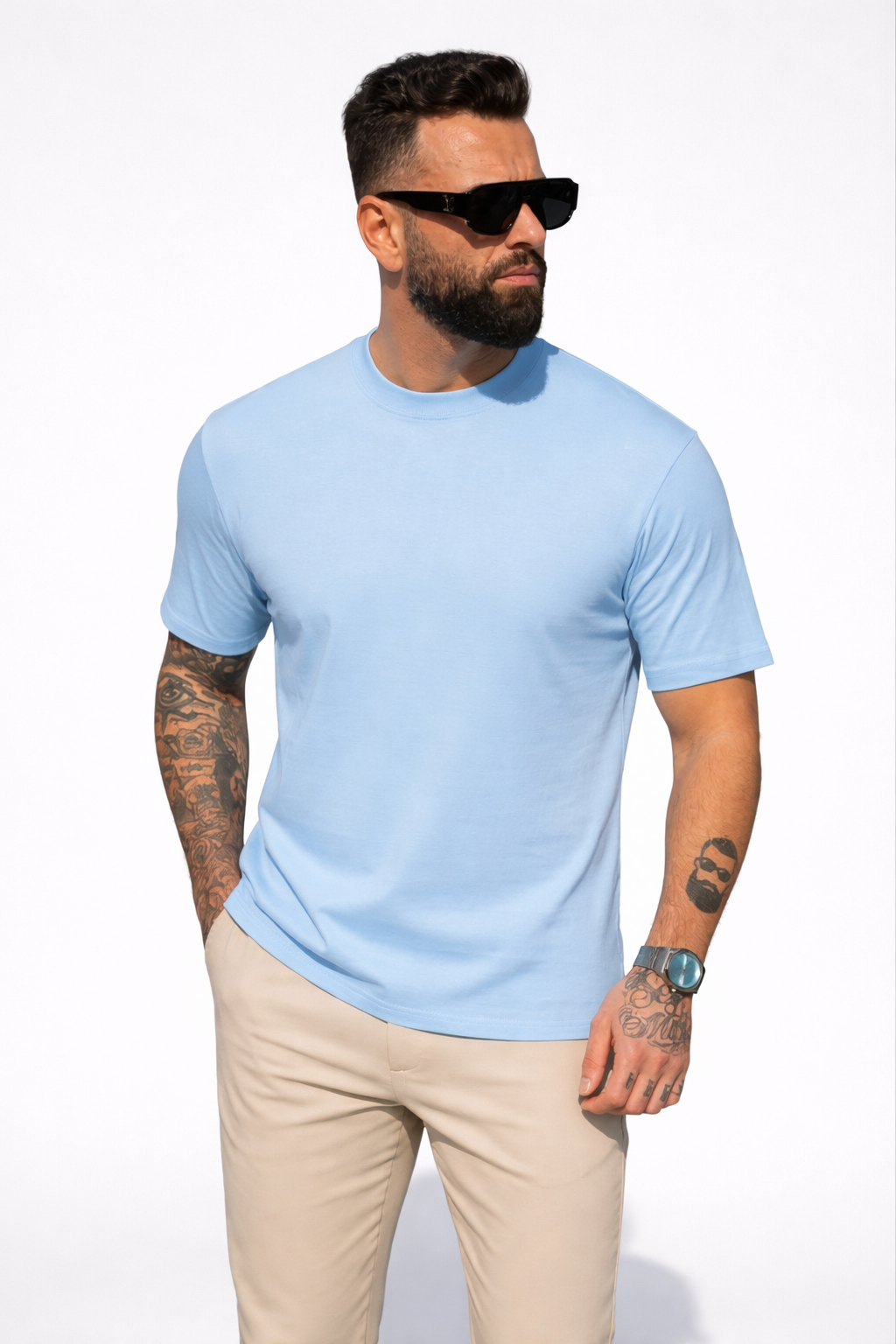 Frankies T-Shirt Light Blue - Frankie's