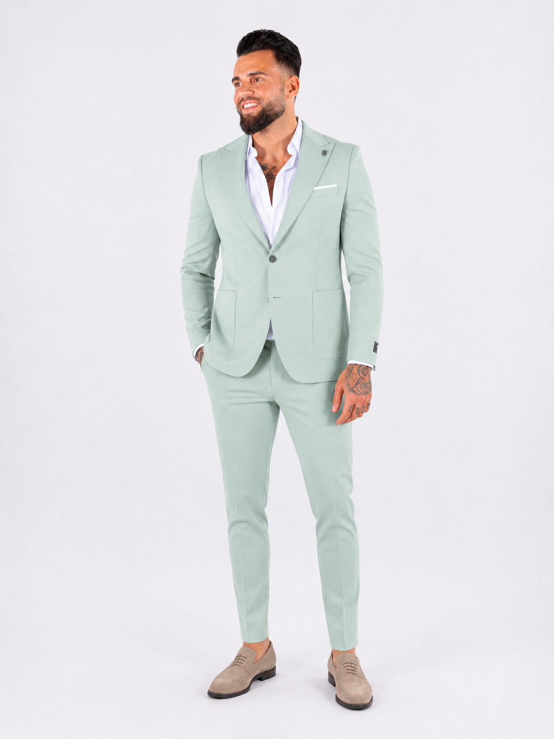 Suit two piece Ibiza mint green