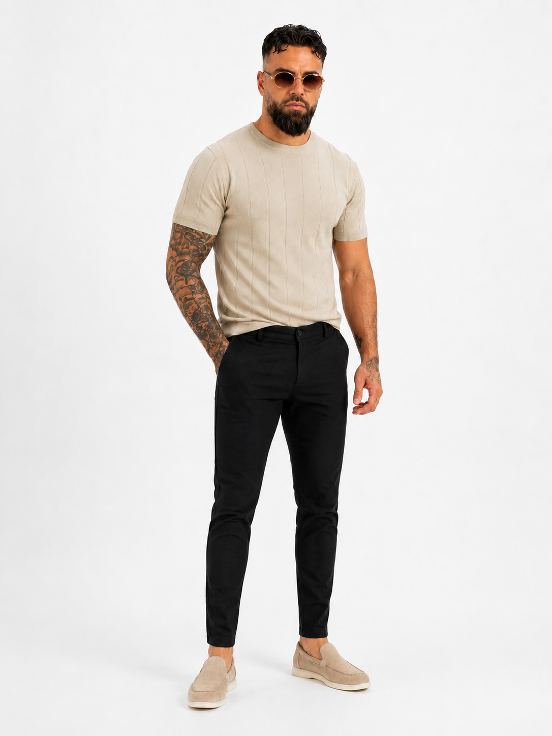 Pantalon super stretch noir