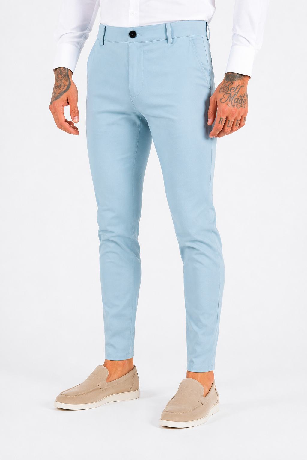 Pantalon super stretch vert clair