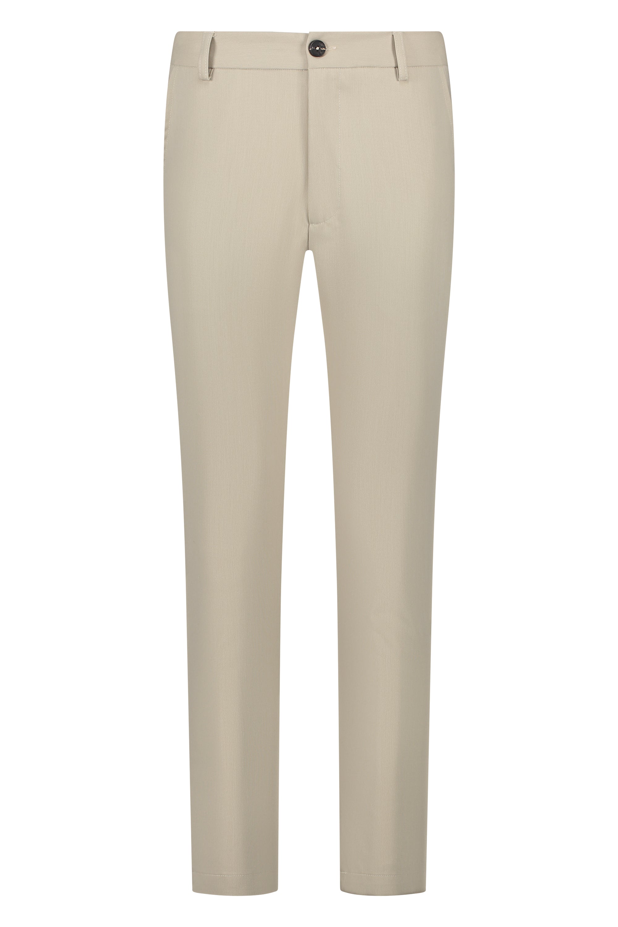 Pantalon chic straight fit beige