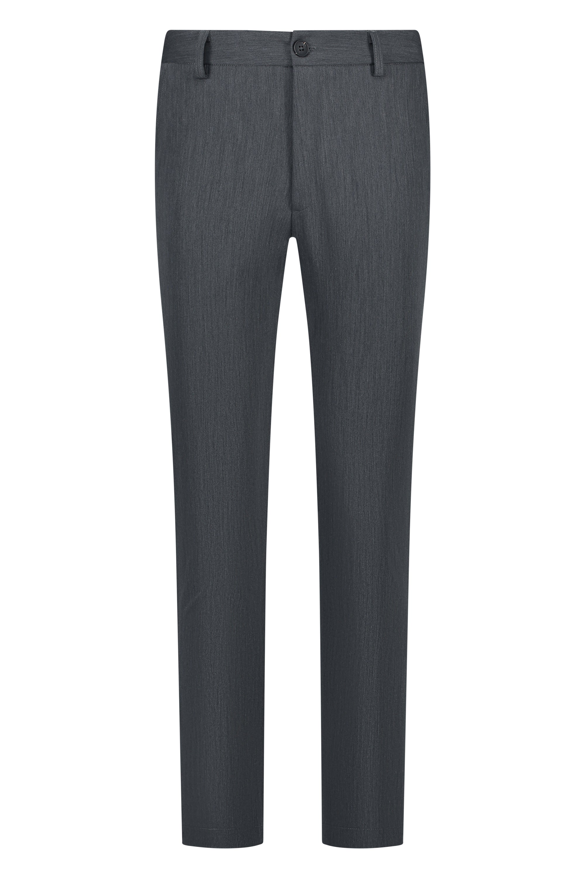 Pantalon chic straight fit dark grey