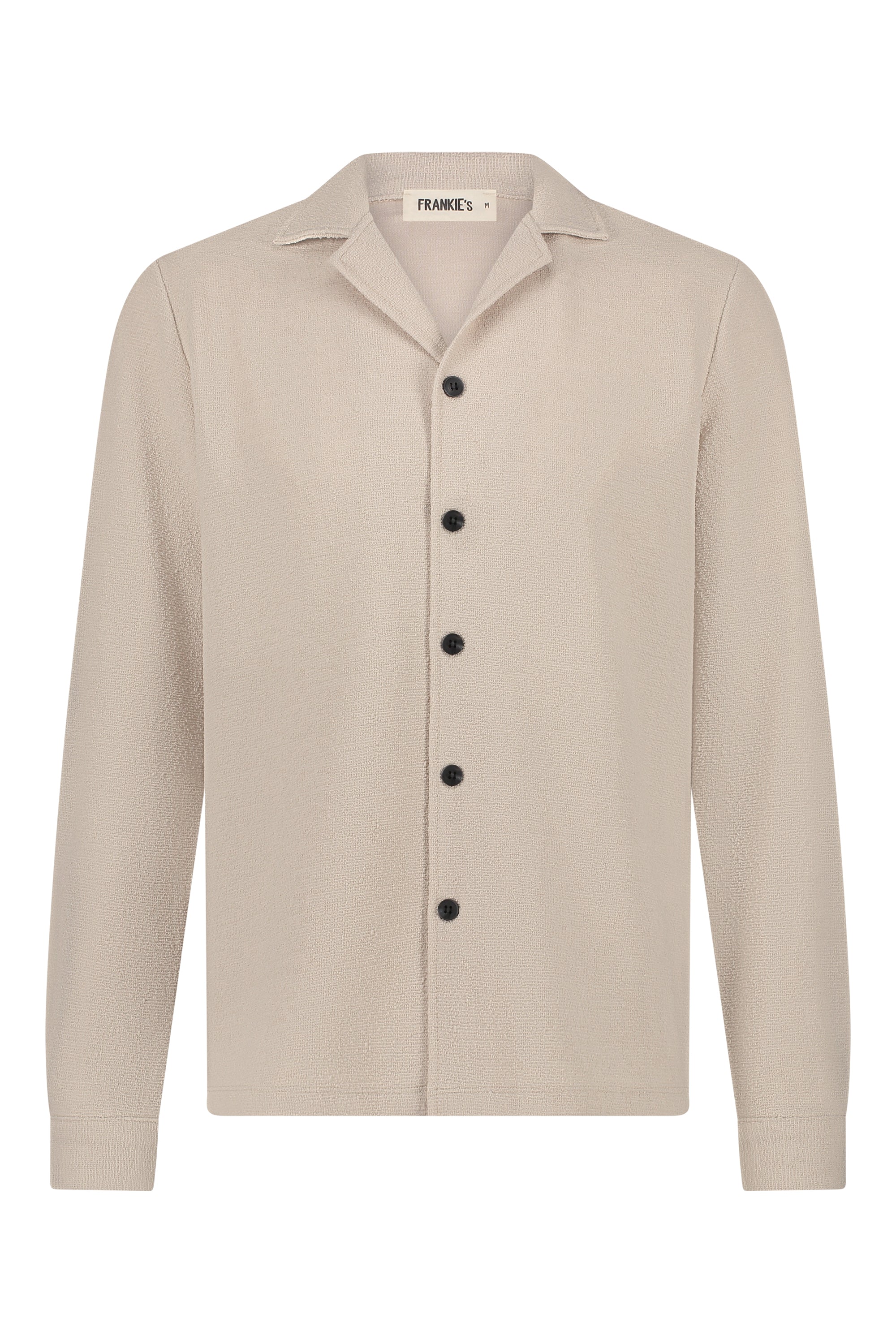 Terry shirt long sleeve beige