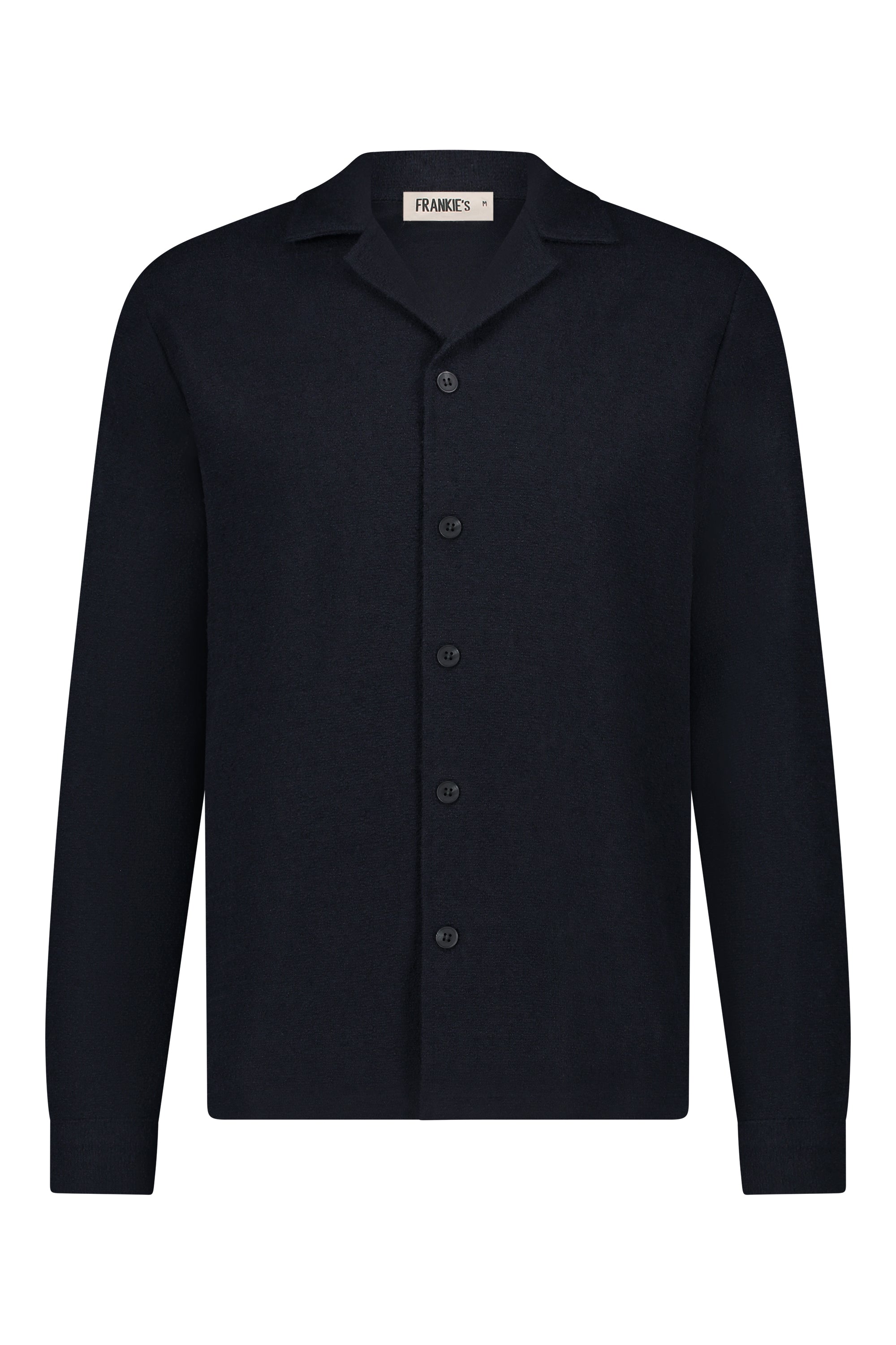 Terry shirt long sleeve navy blue