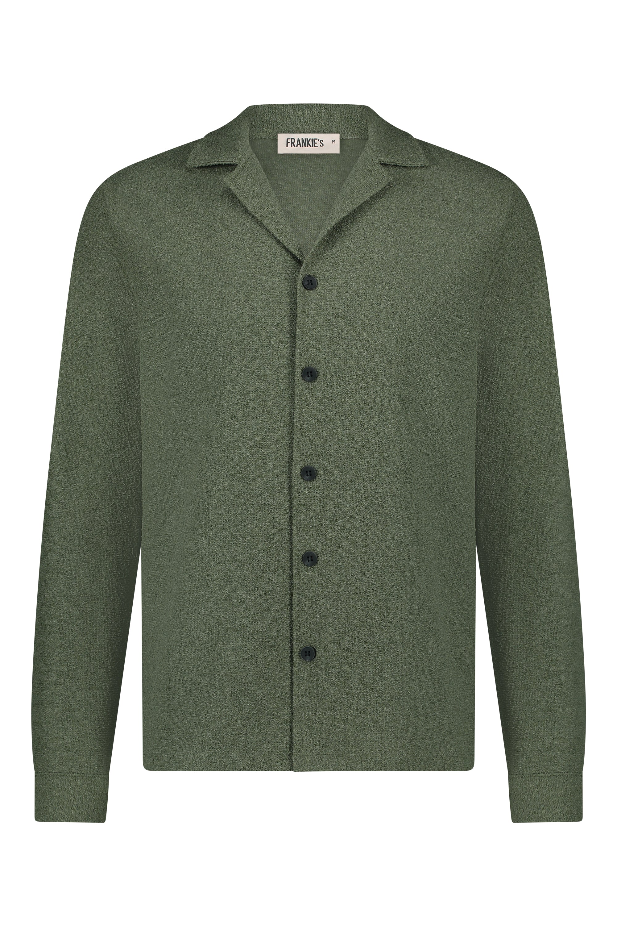 Terry shirt long sleeve khaki green