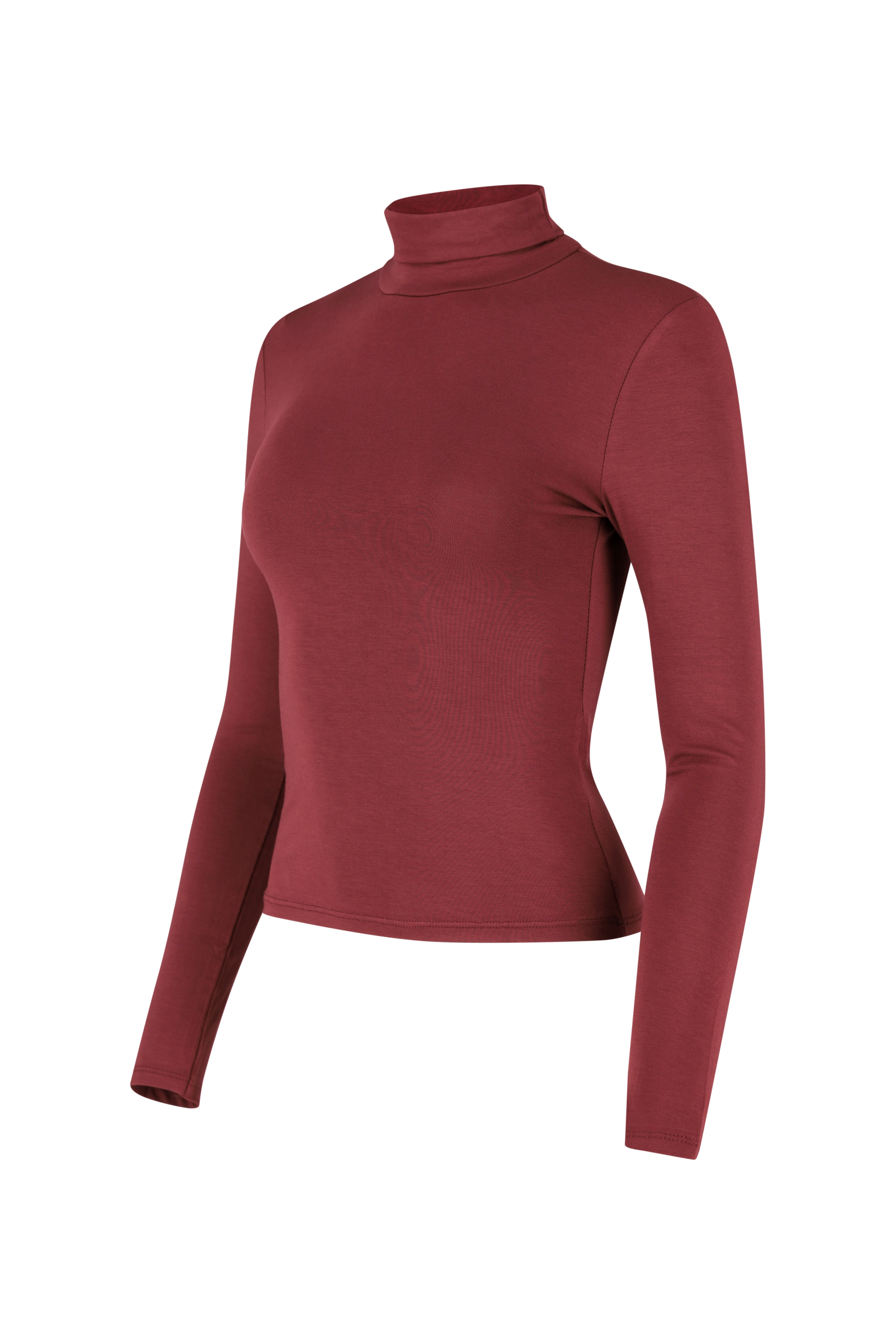 Polo Neck Knitwear - Bordeaux
