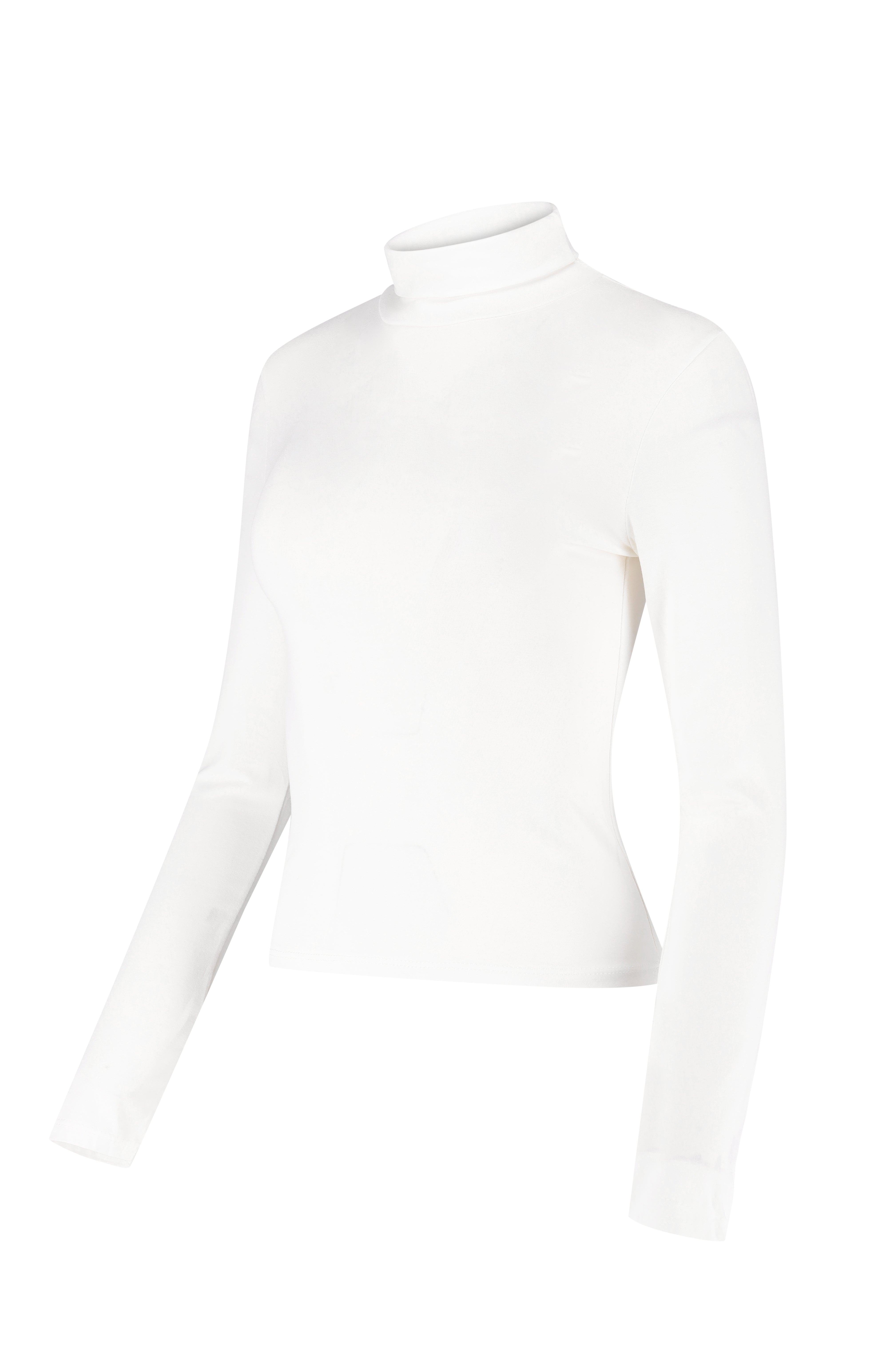 Polo Neck Knitwear - White