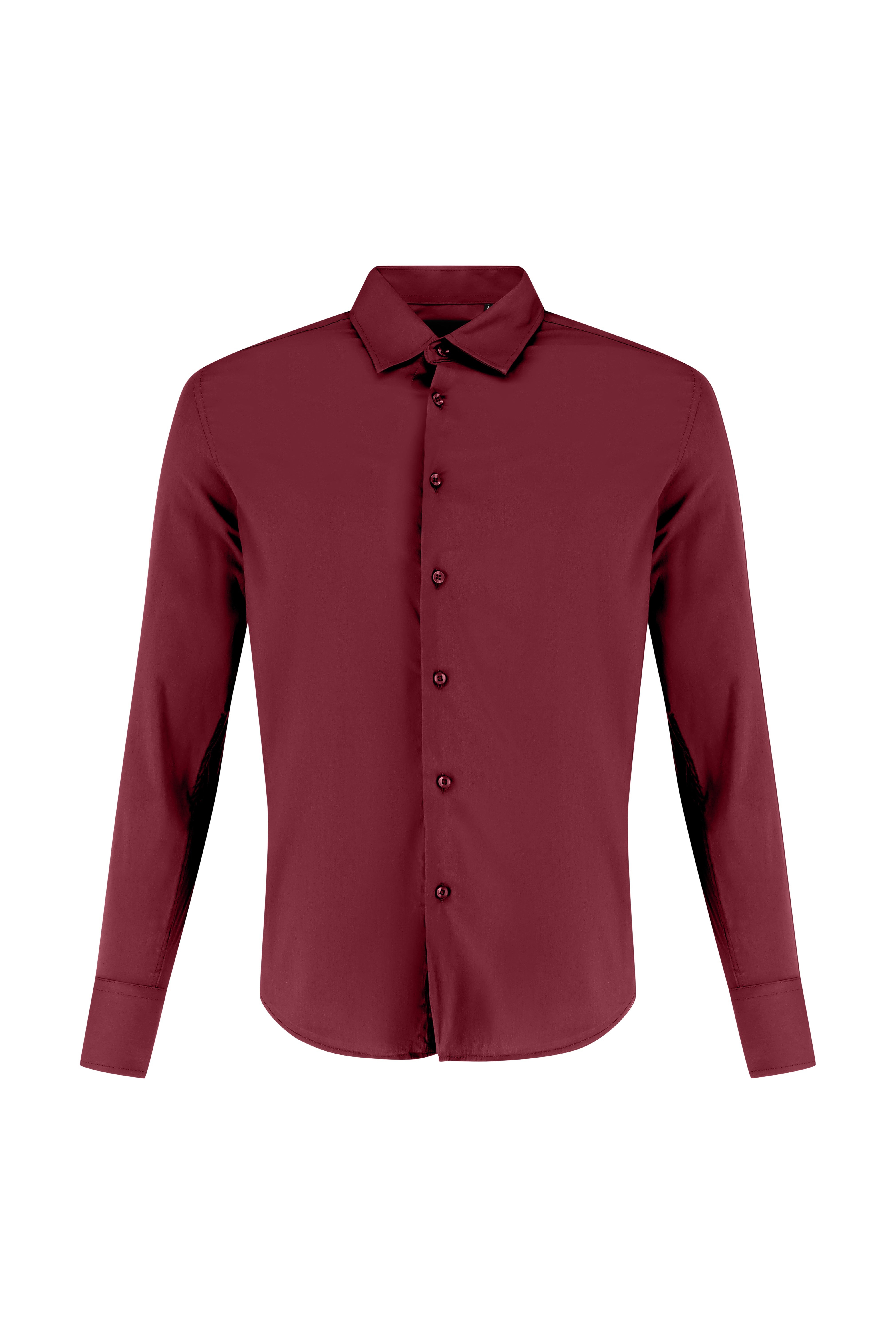 Overhemd Slim Fit - Wine Red