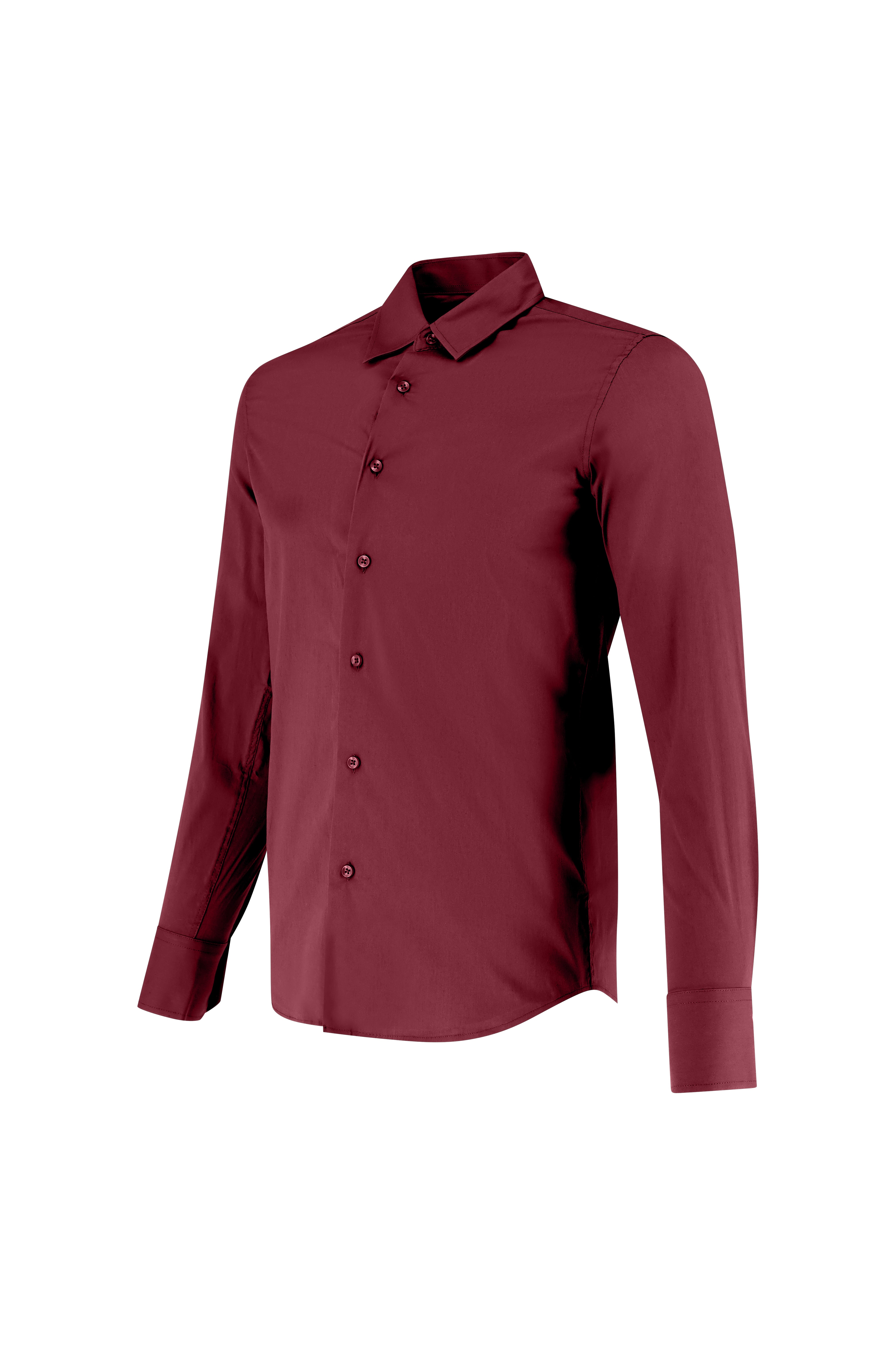 Overhemd Slim Fit - Wine Red