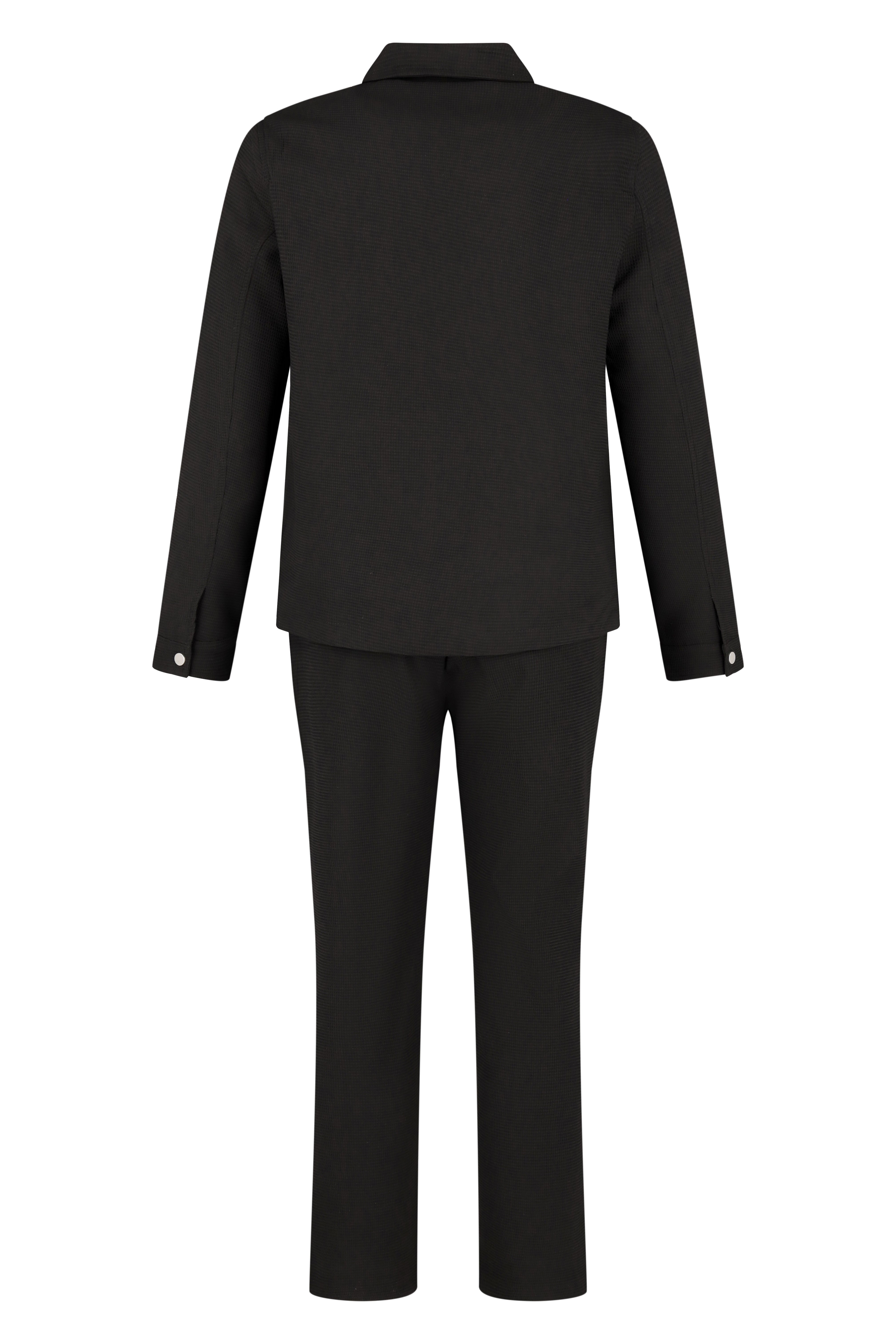 Textured Matching Set - Black