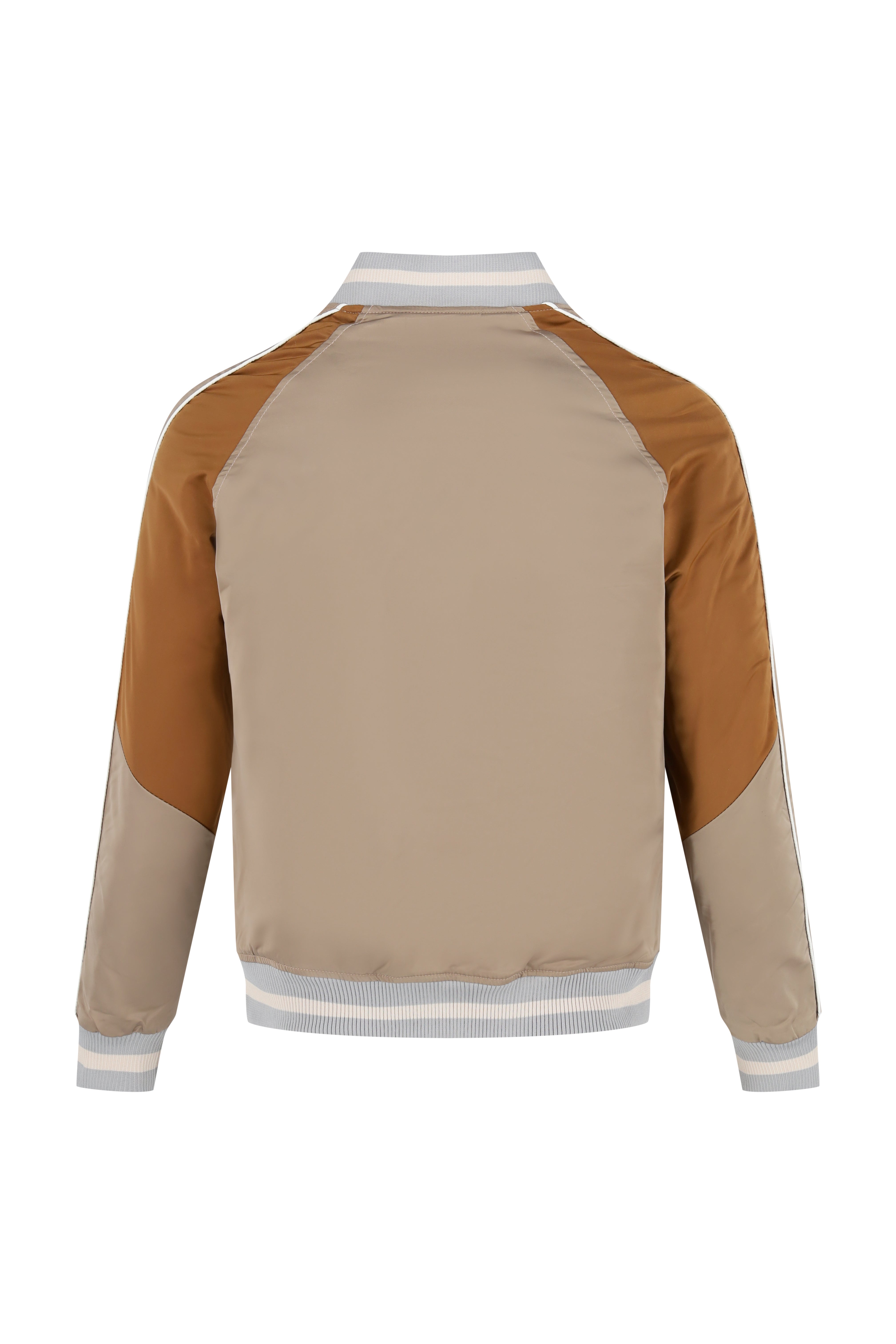 Colour Block Baseball jacket - Brown - Frankie's