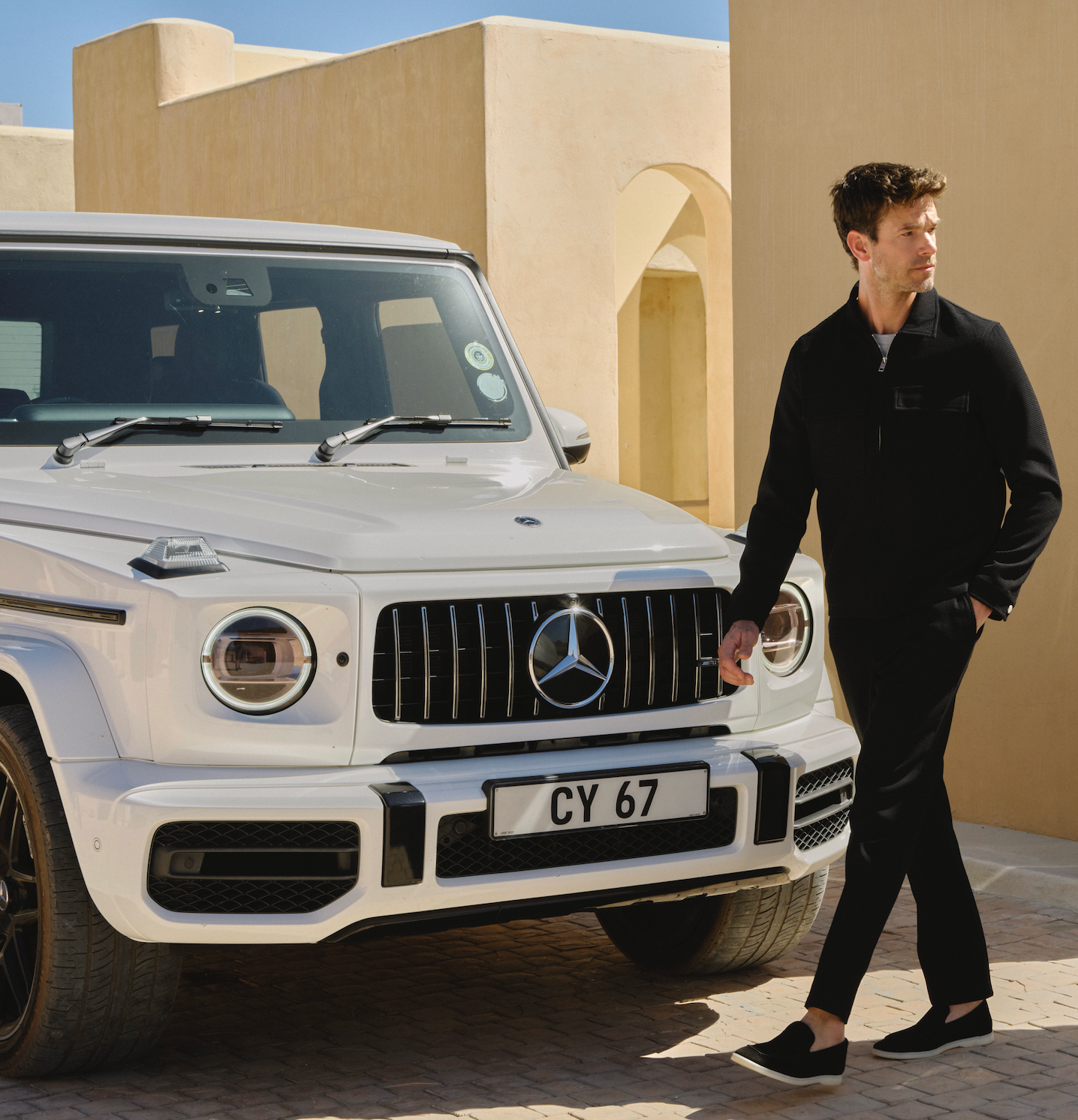 Textured Matching Set - Black