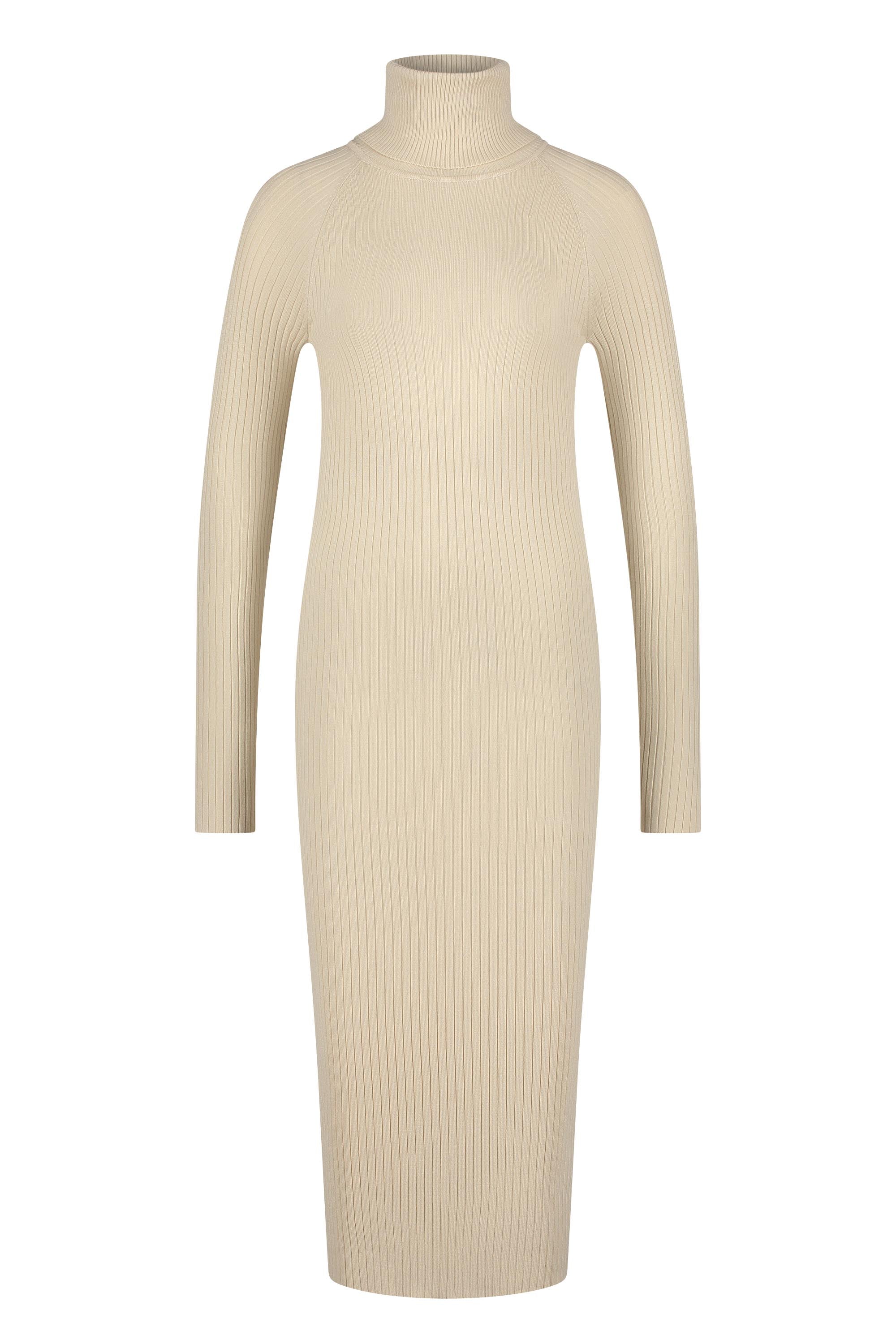 Turtleneck dress knitwear beige