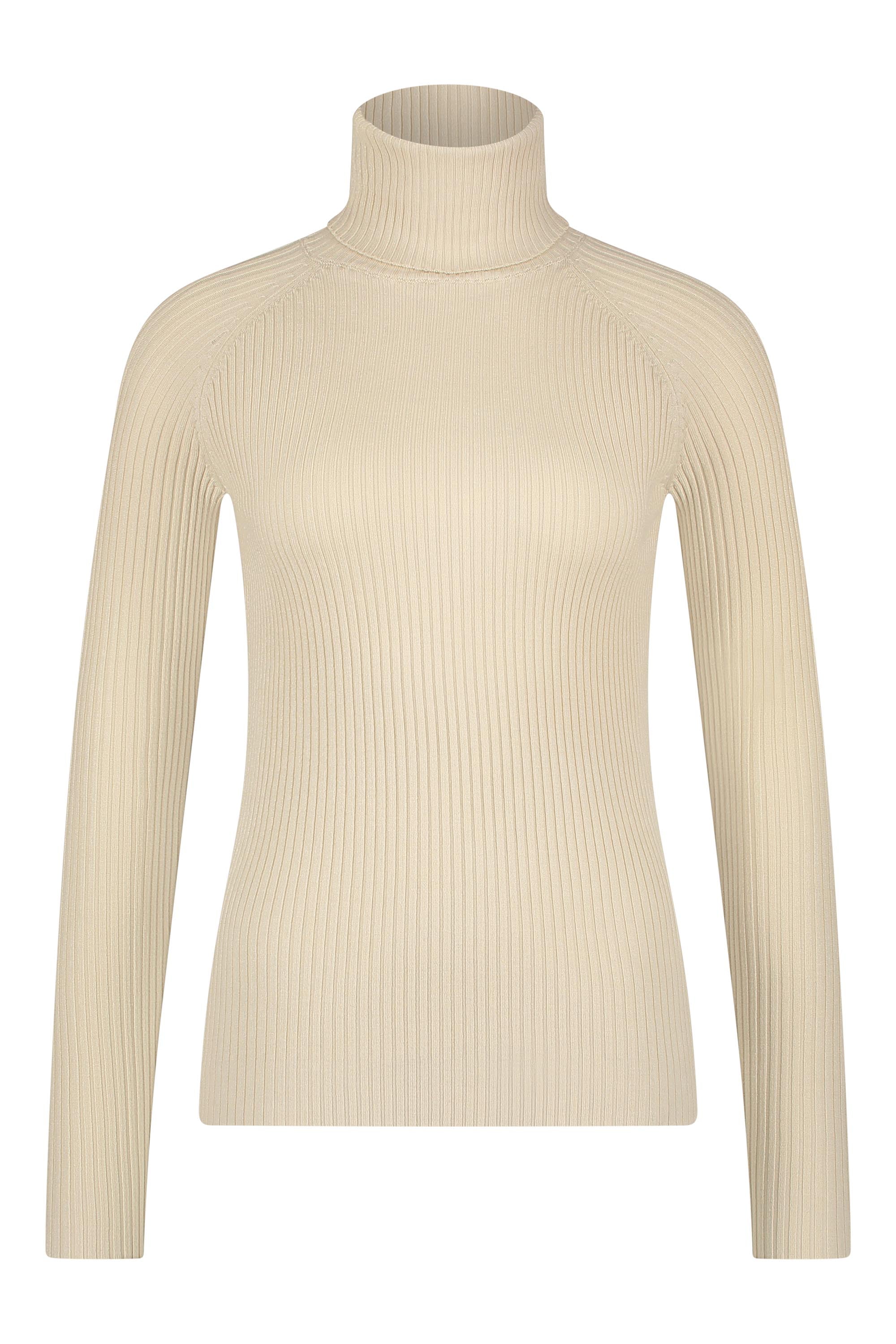 Turtleneck knitwear beige