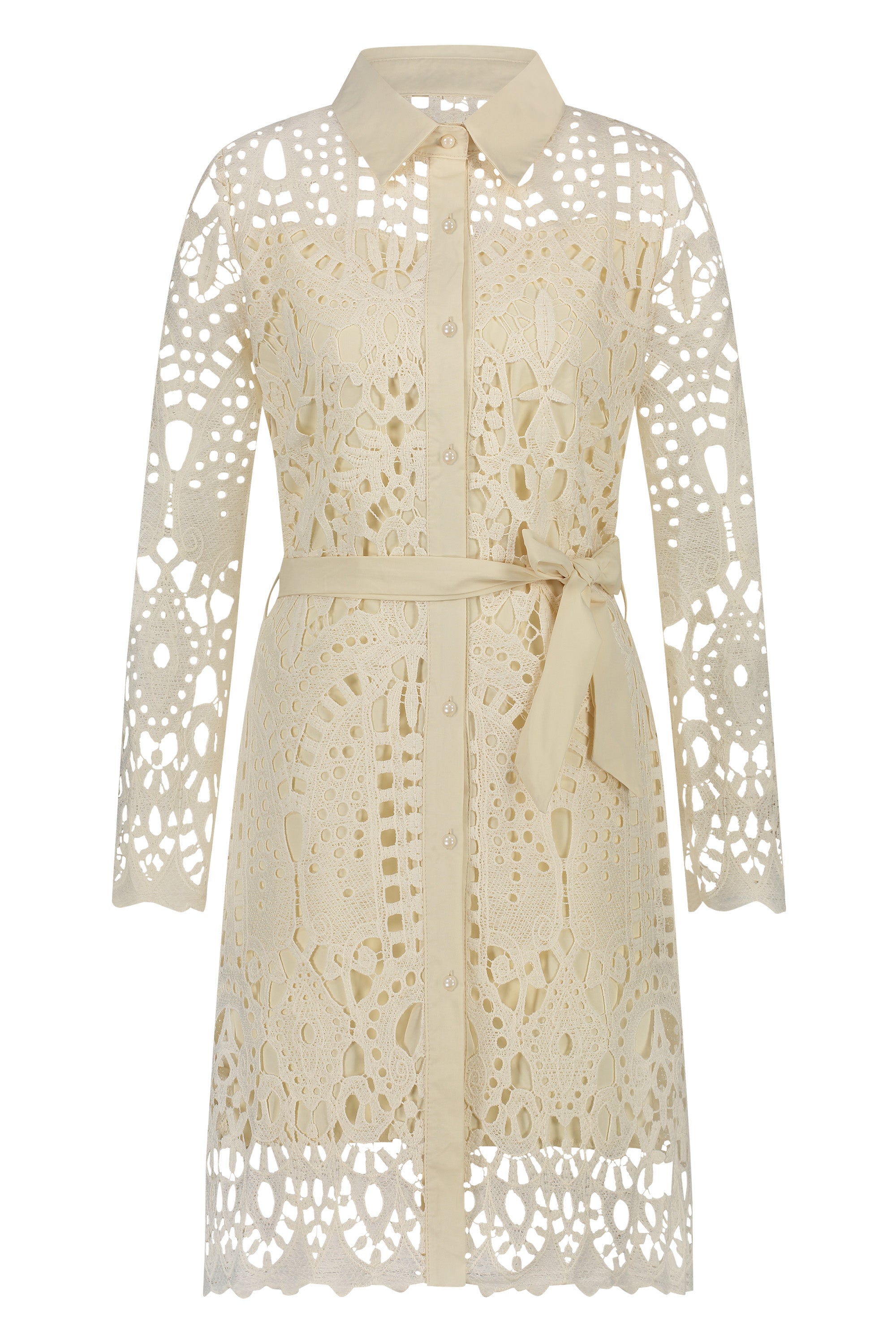 Lace Dress beige