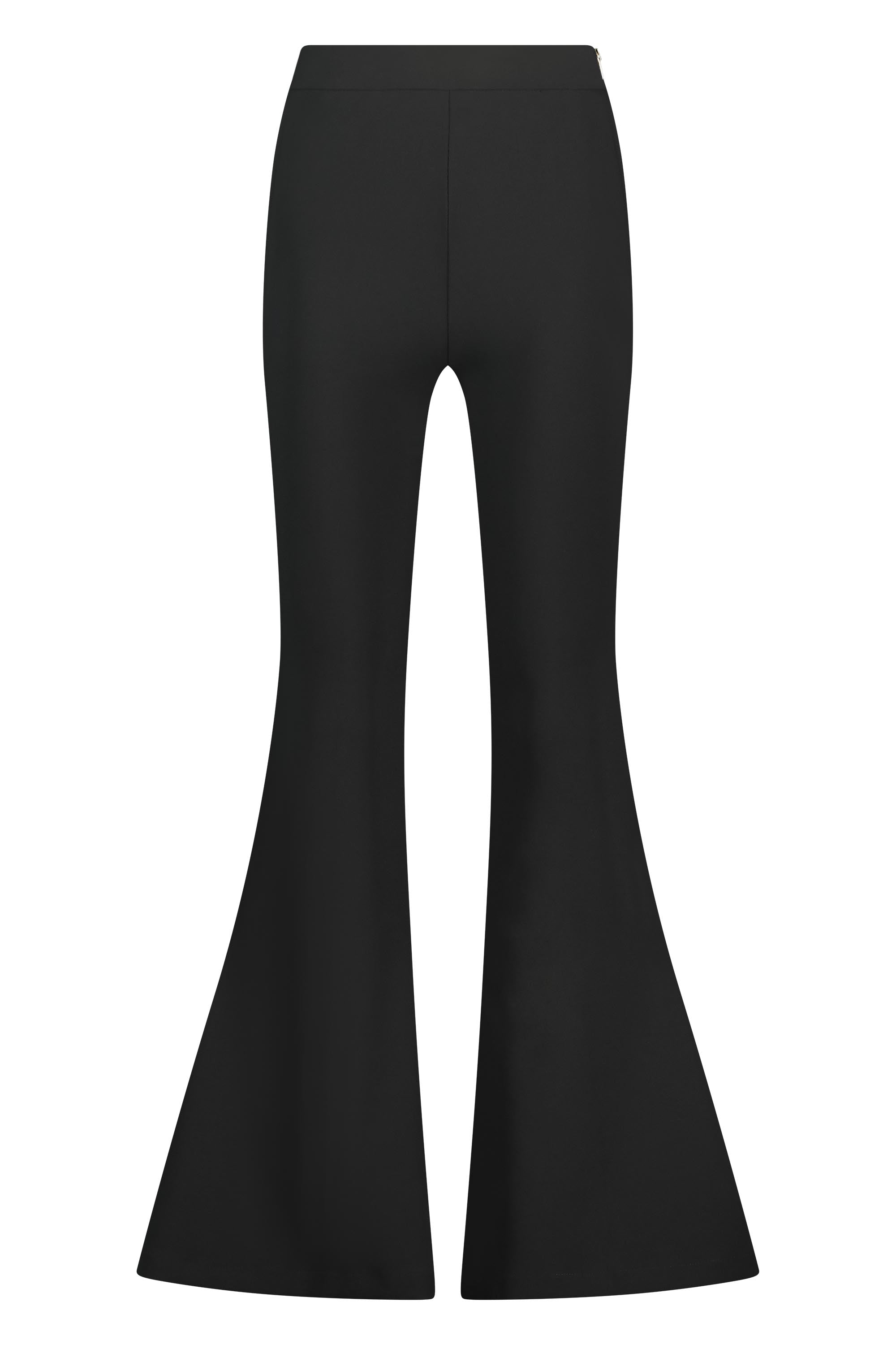 Flared pantalon black