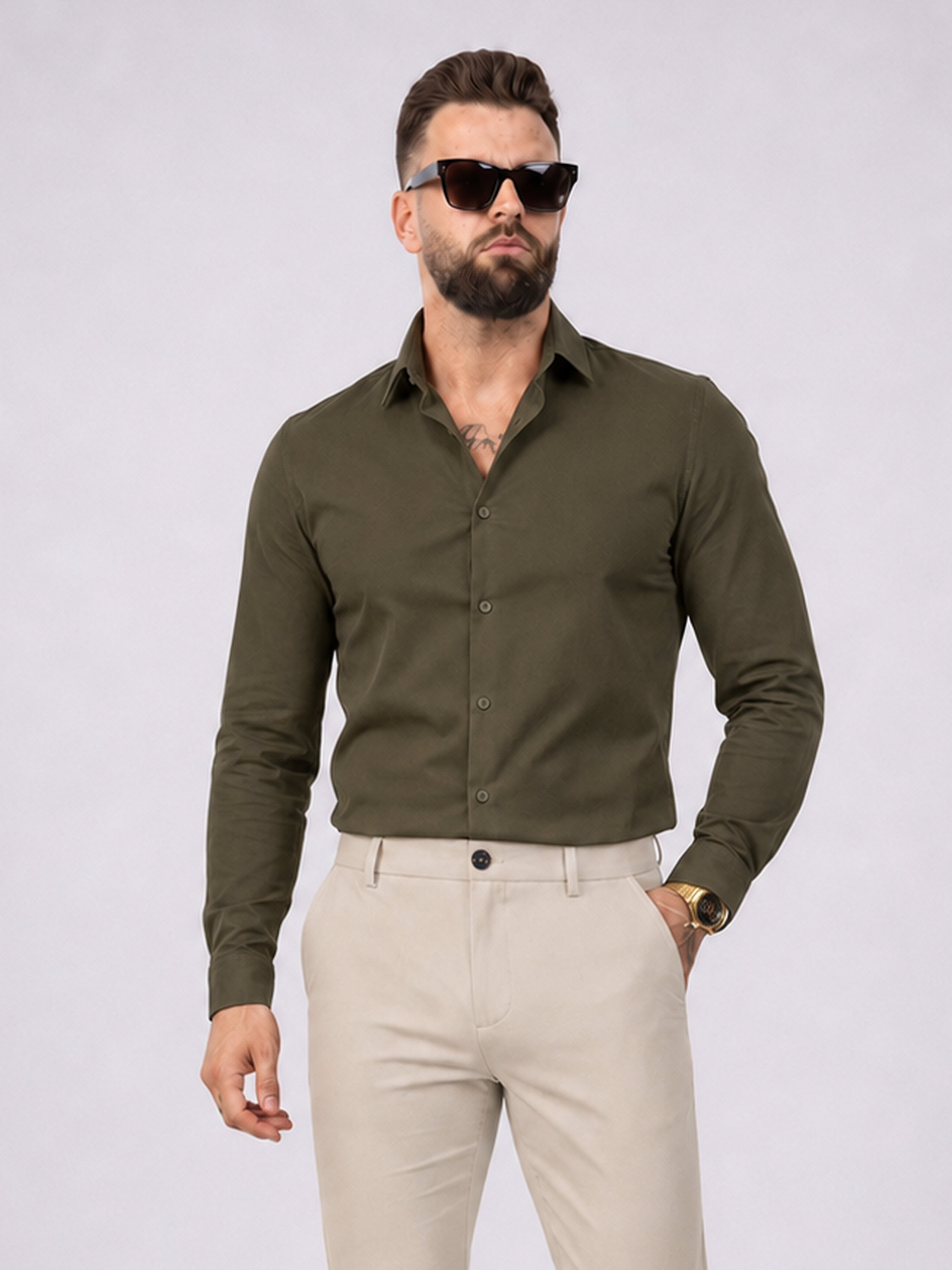 Camicia Slim Fit - Cachi