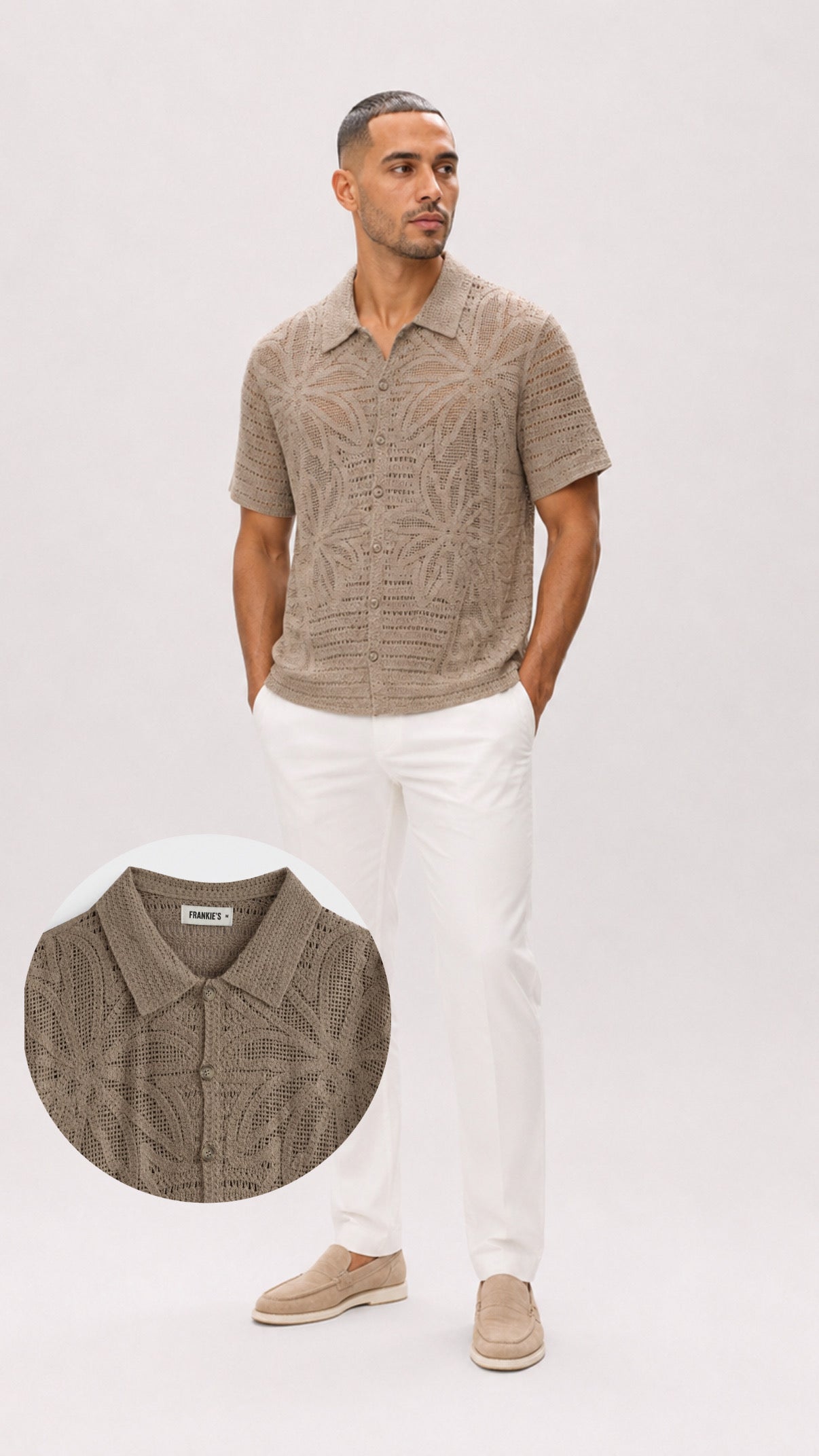 Paros Knitted Shirt Brown