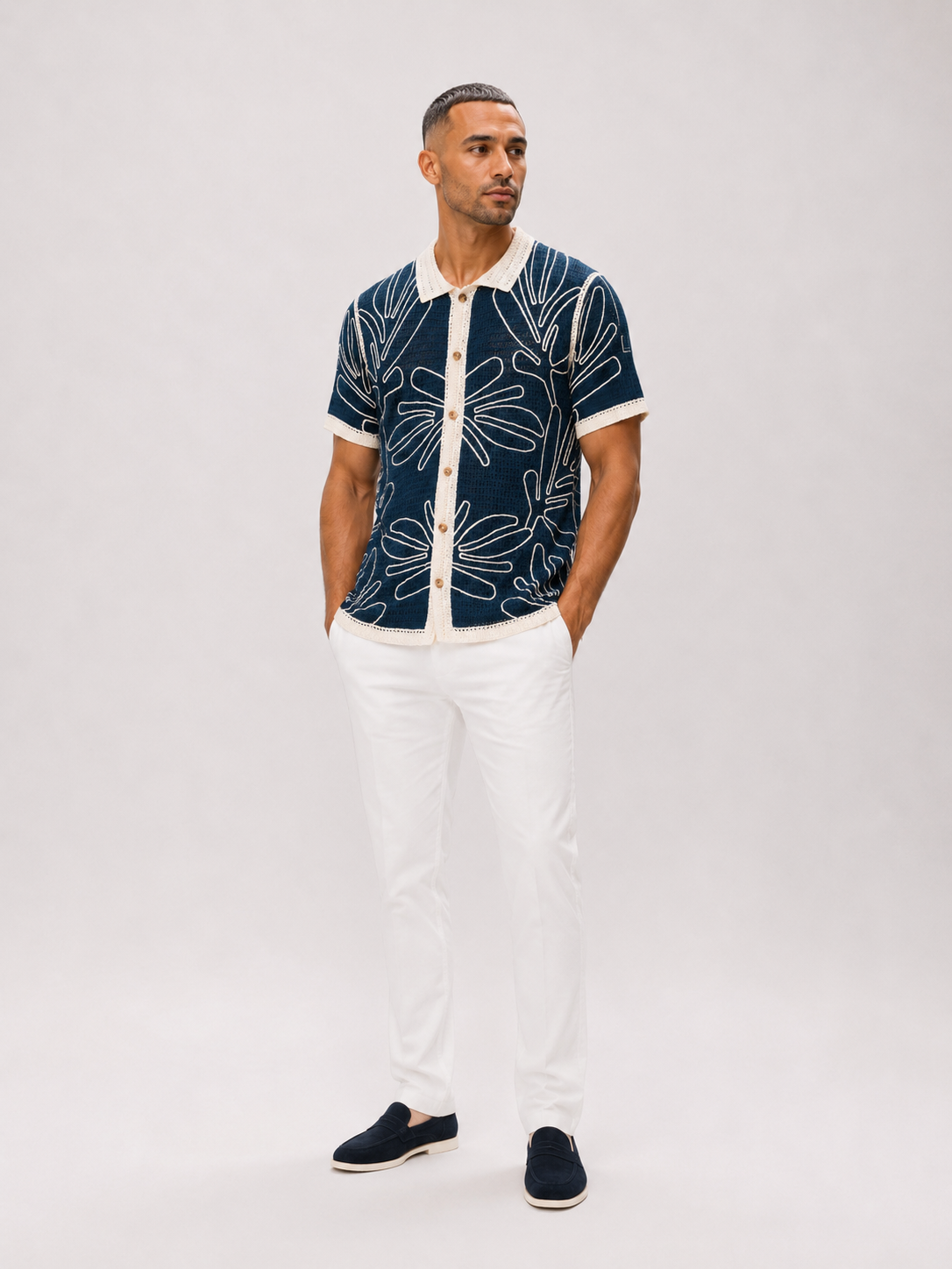 Milos Knitted Shirt Navy