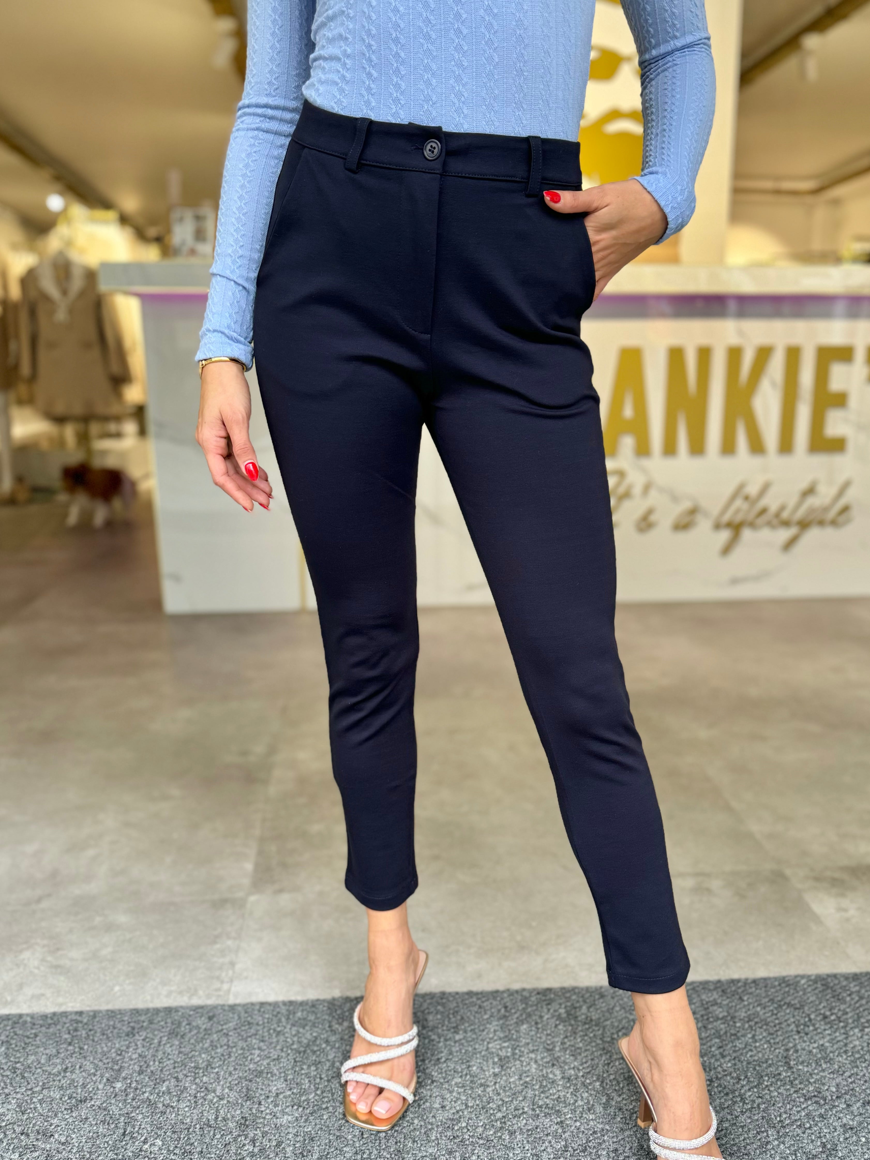 Pantalon super stretch navy blue