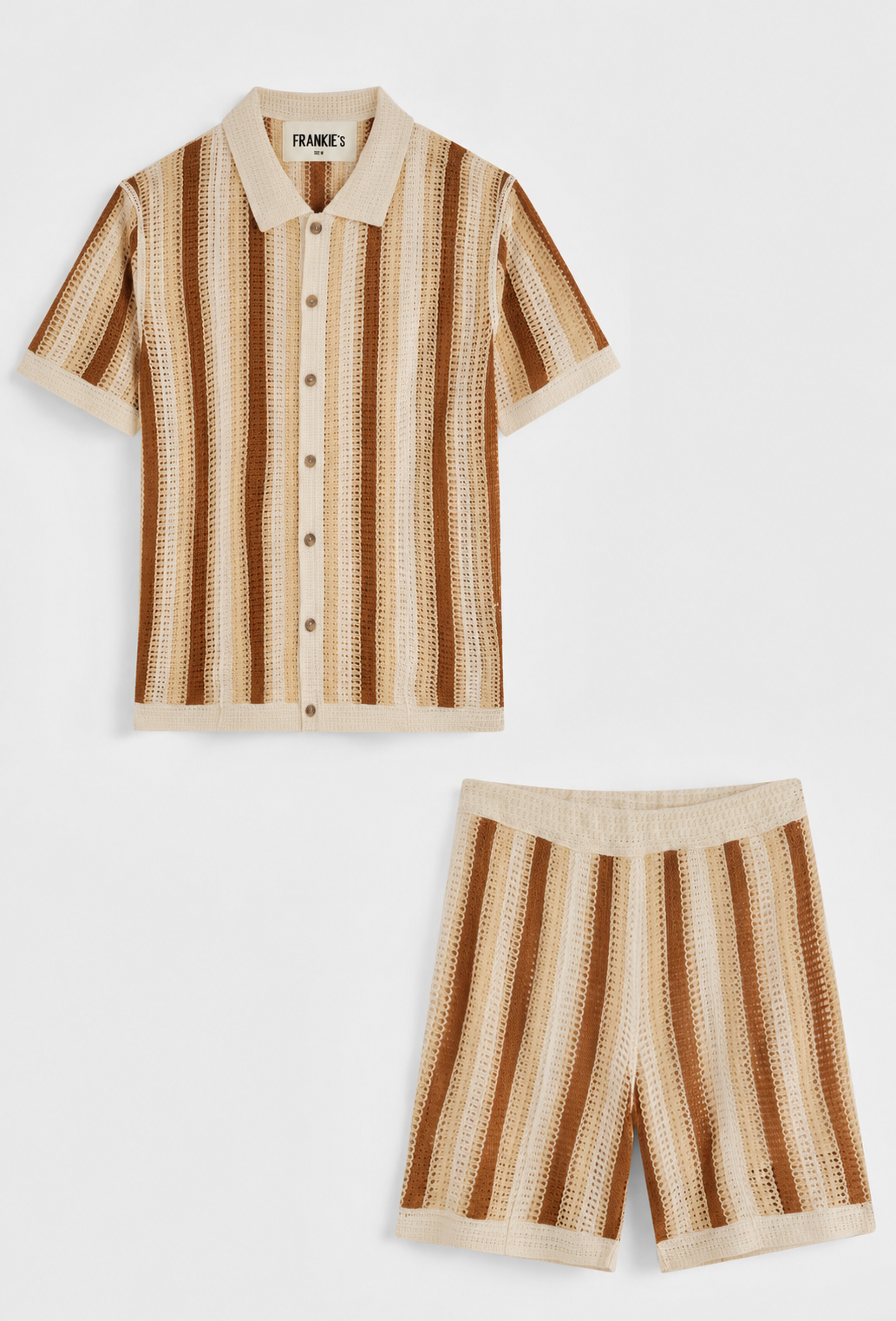 Positano Summer Set Striped Brown - Frankie's