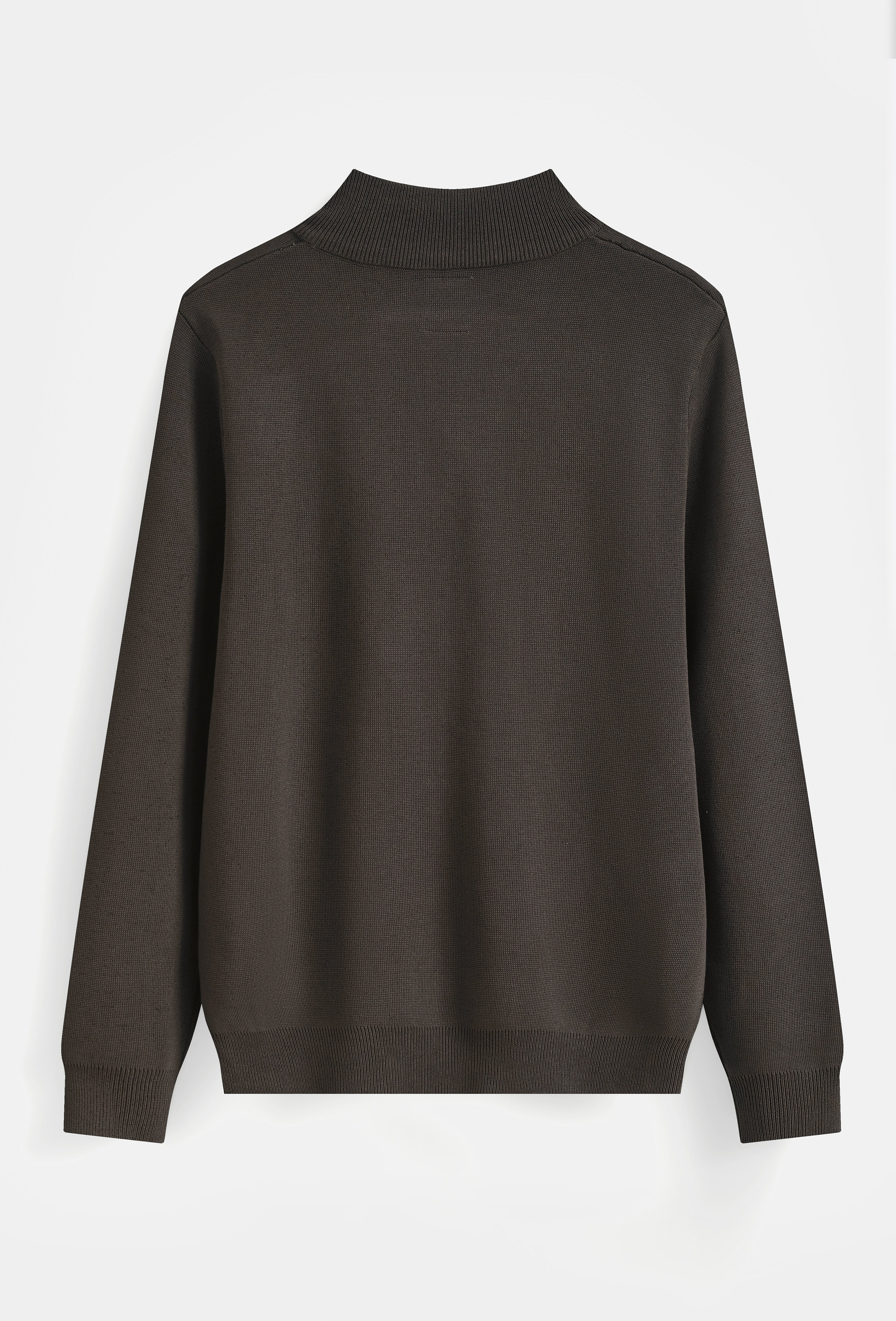The Milano Zip Cardigan Brown