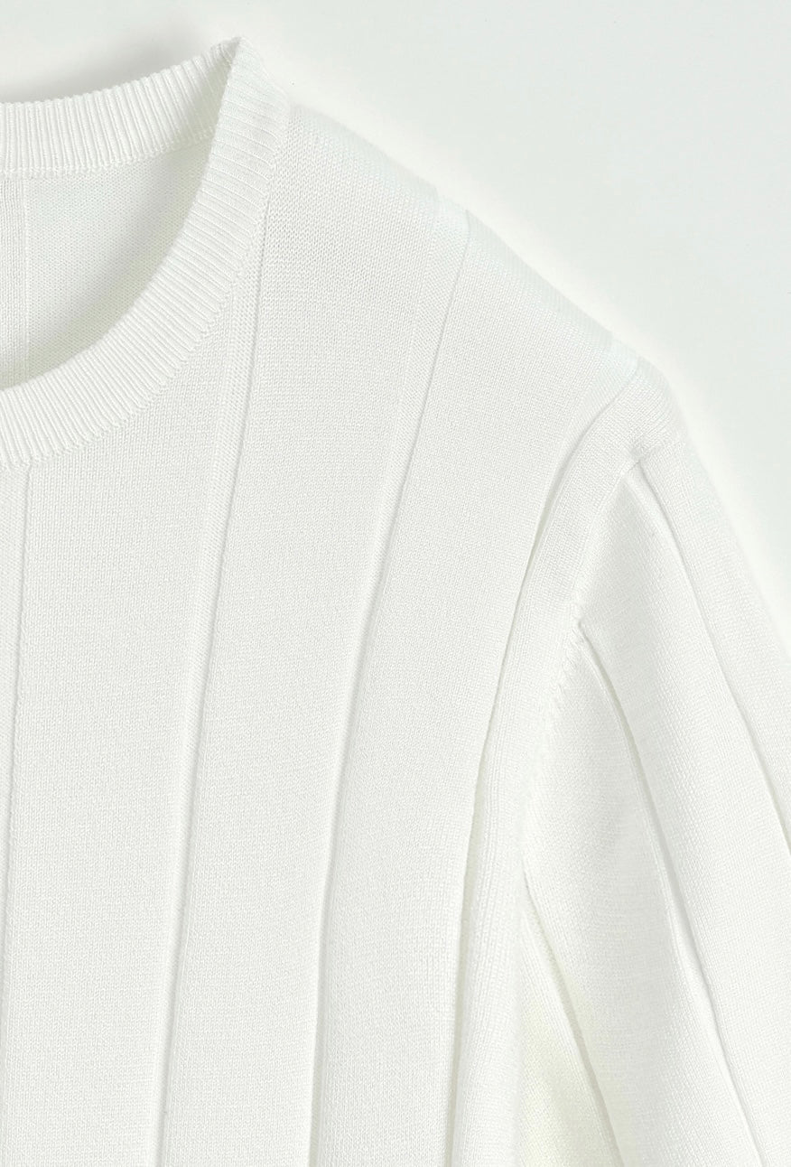 Classic Knitwear T-shirt White - Frankie's