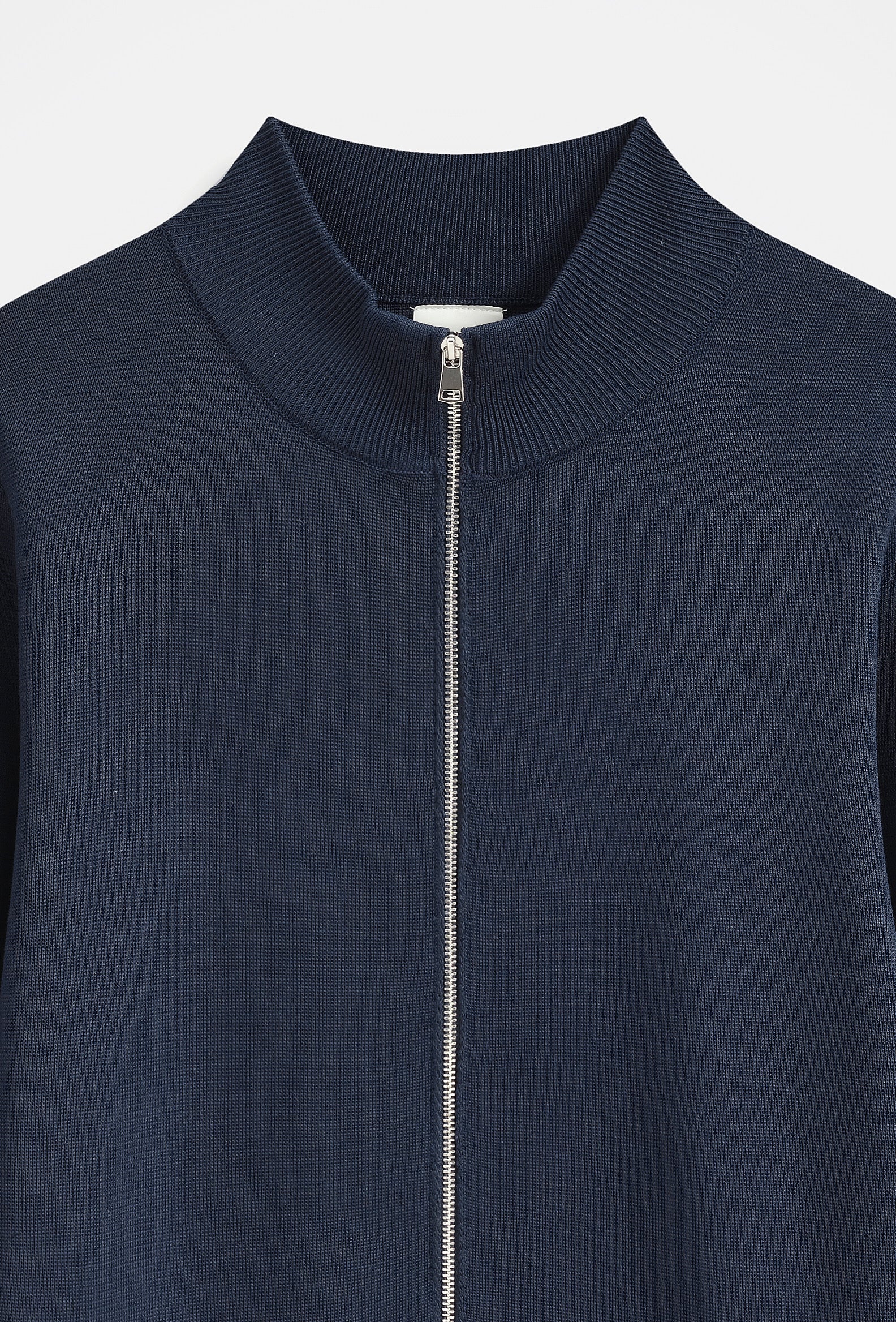 The Milano Zip Cardigan Navy