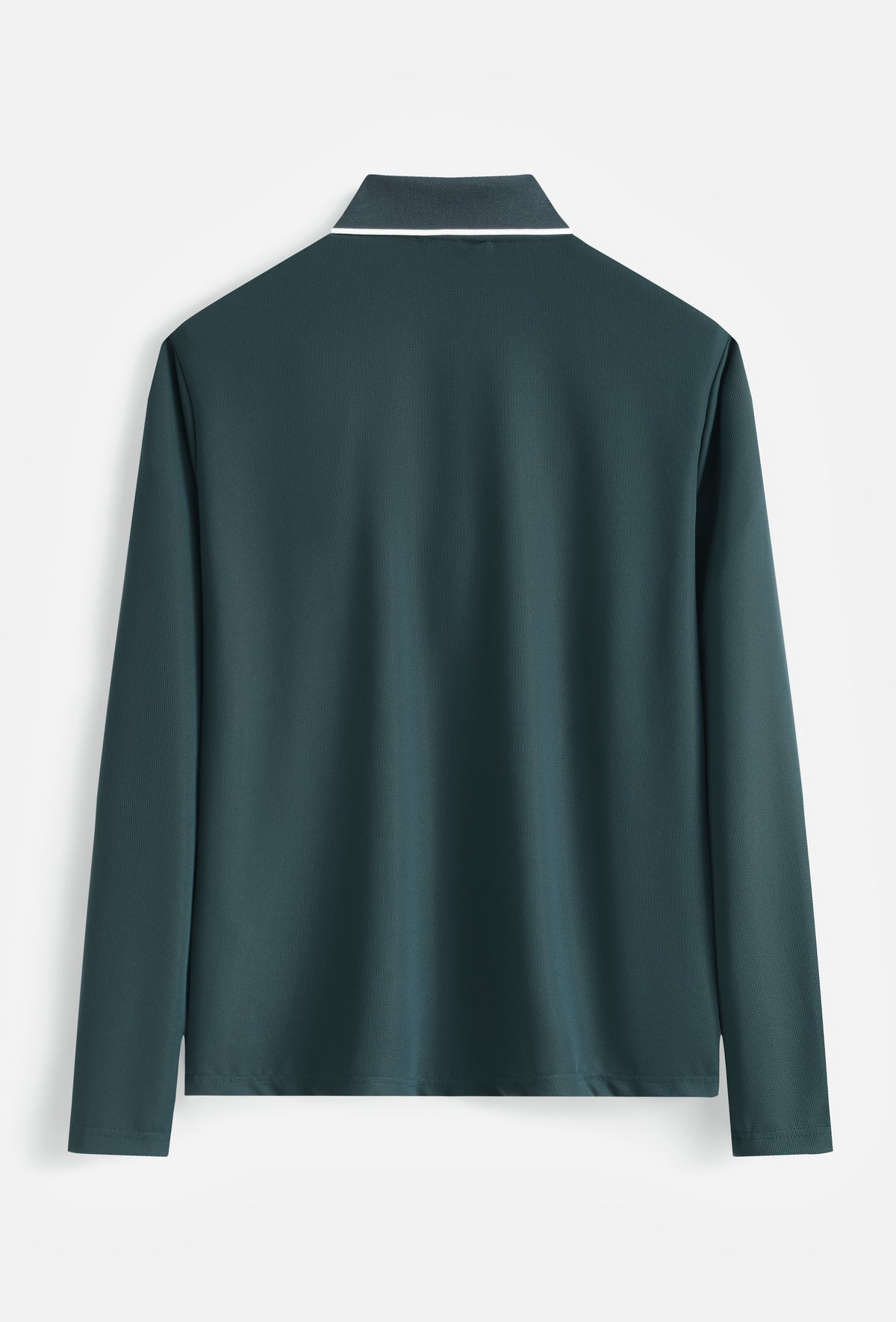 Ravello Zip Polo Long Sleeve Dark Green