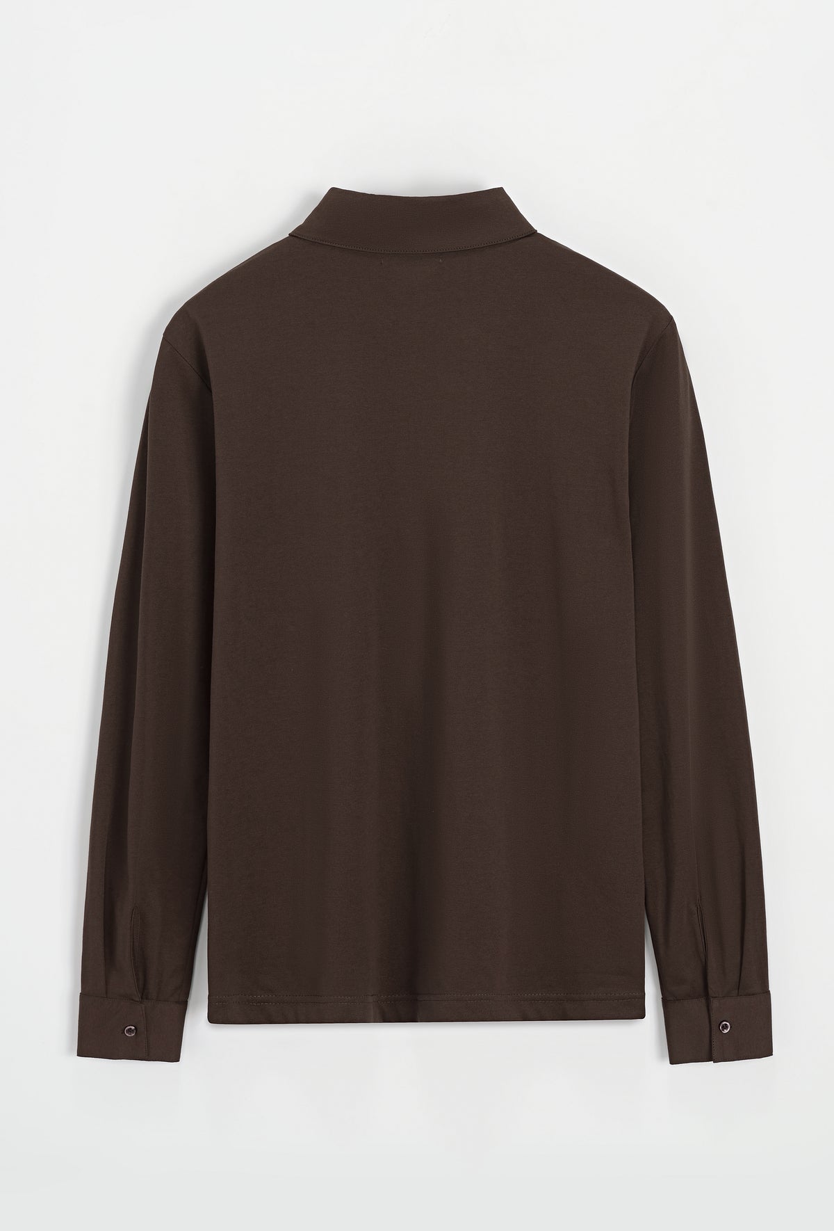 Lucca Long Sleeve Polo Brown - Frankie's
