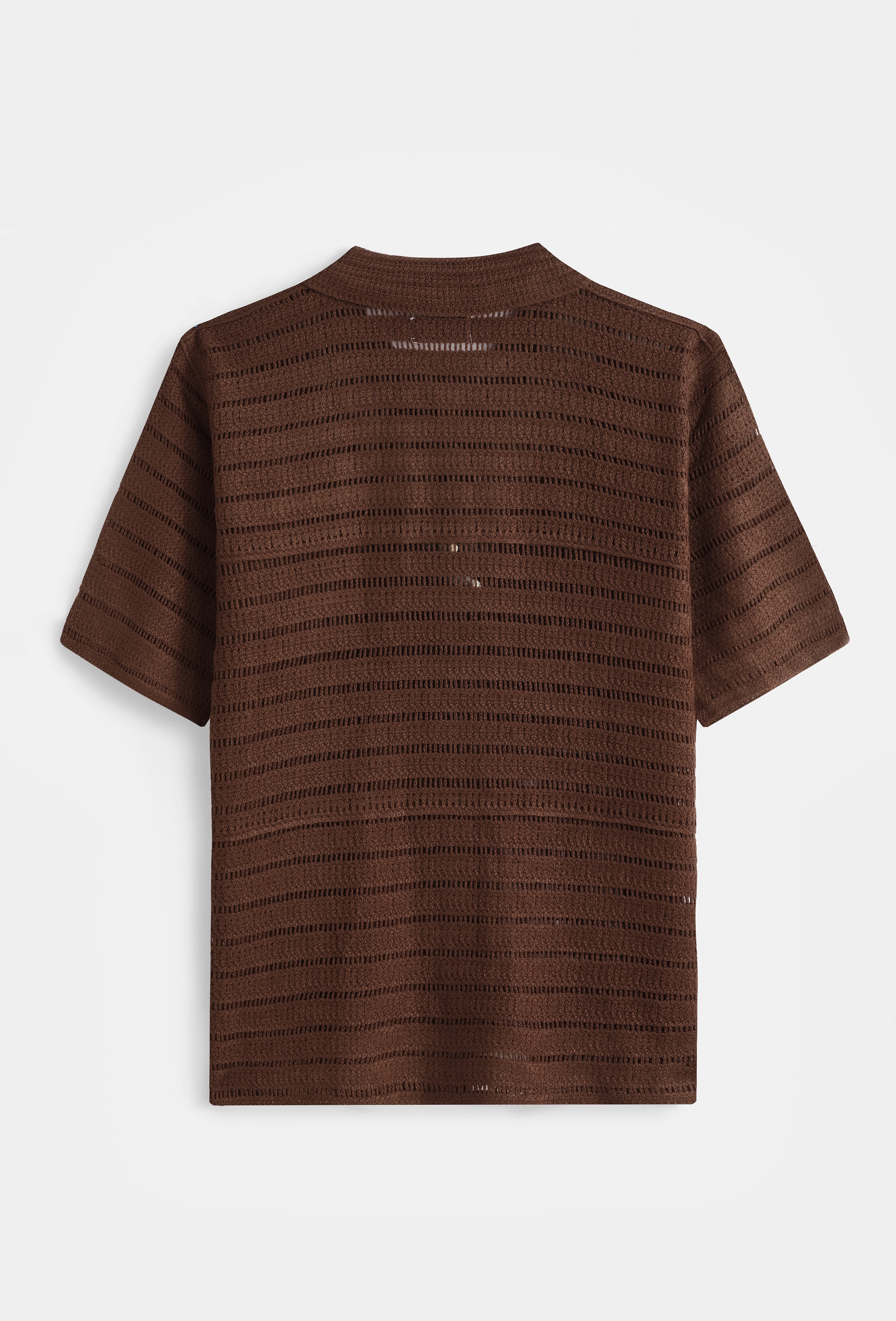 Sorrento Crochet Shirt – Espresso Brown