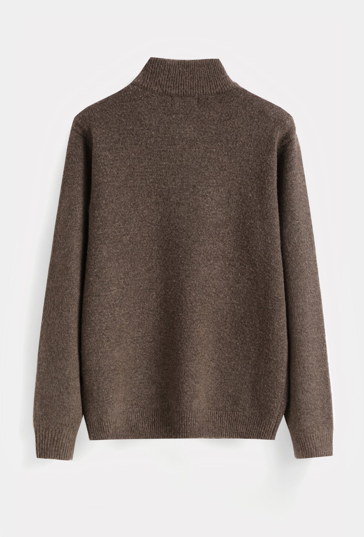 Bolzano Knit Quarter Zip Brown