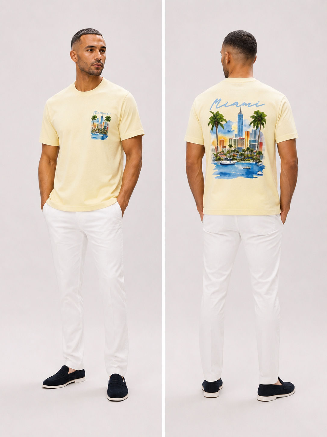 Miami City T-shirt yellow