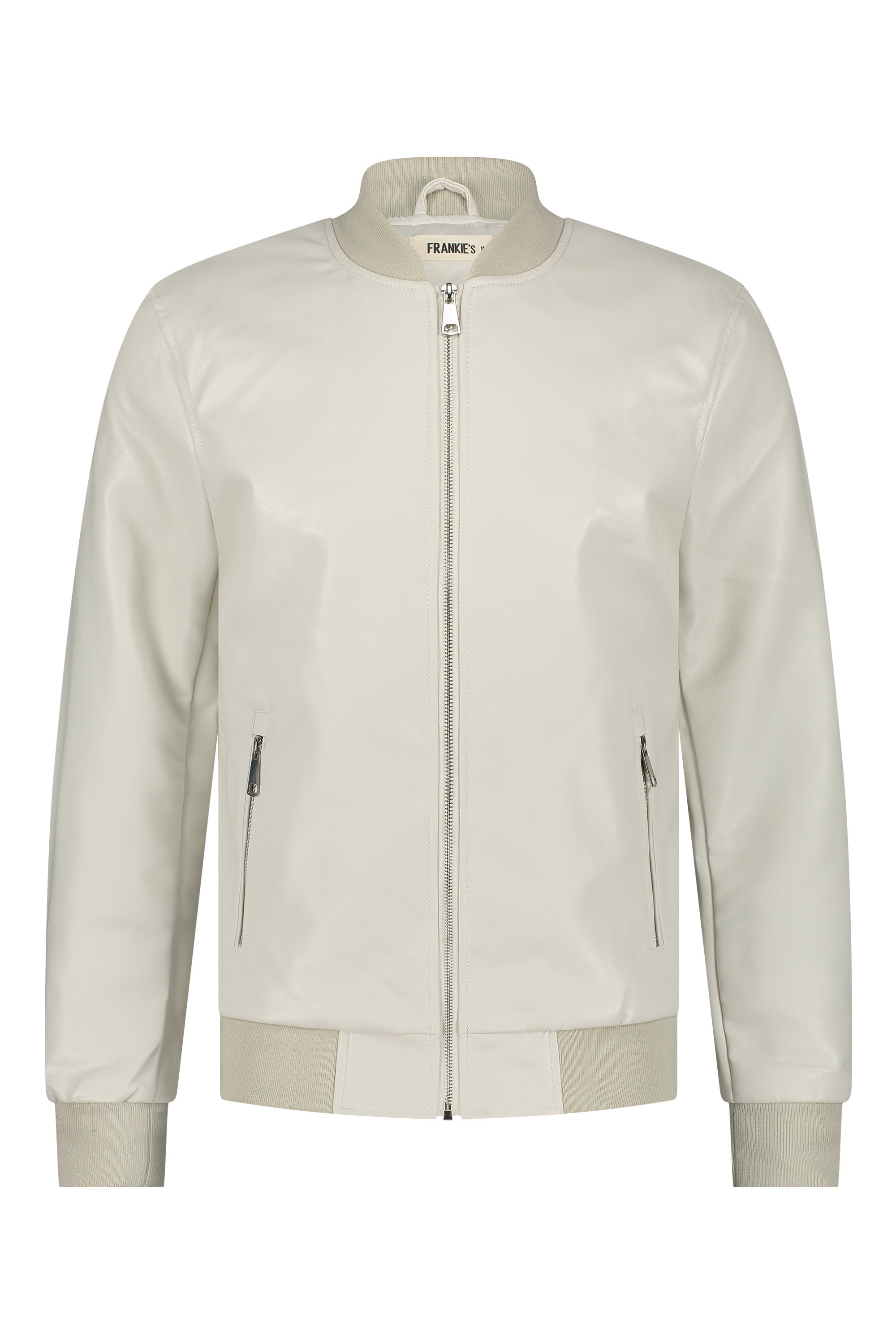 Leather jacket bomber off white