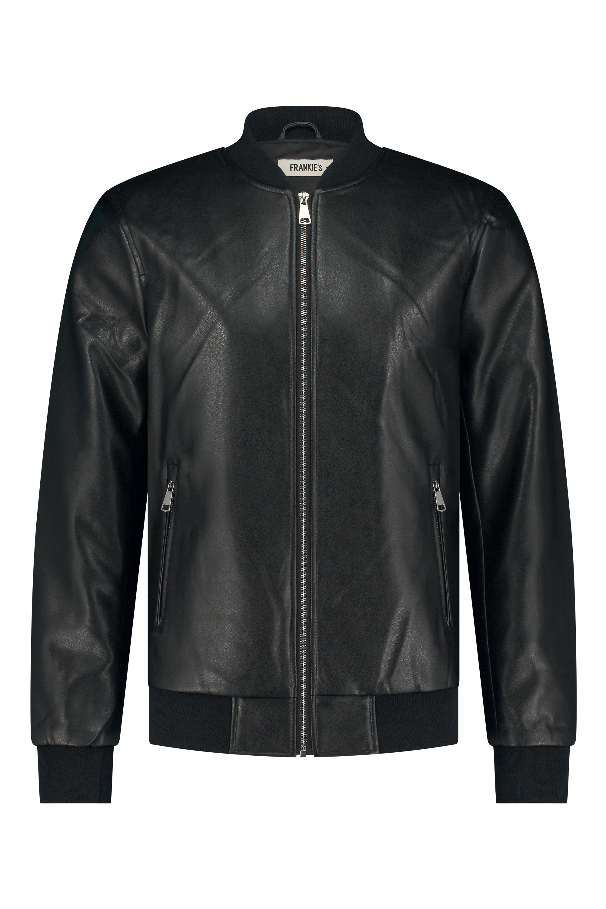 Lederjacke Bomber schwarz